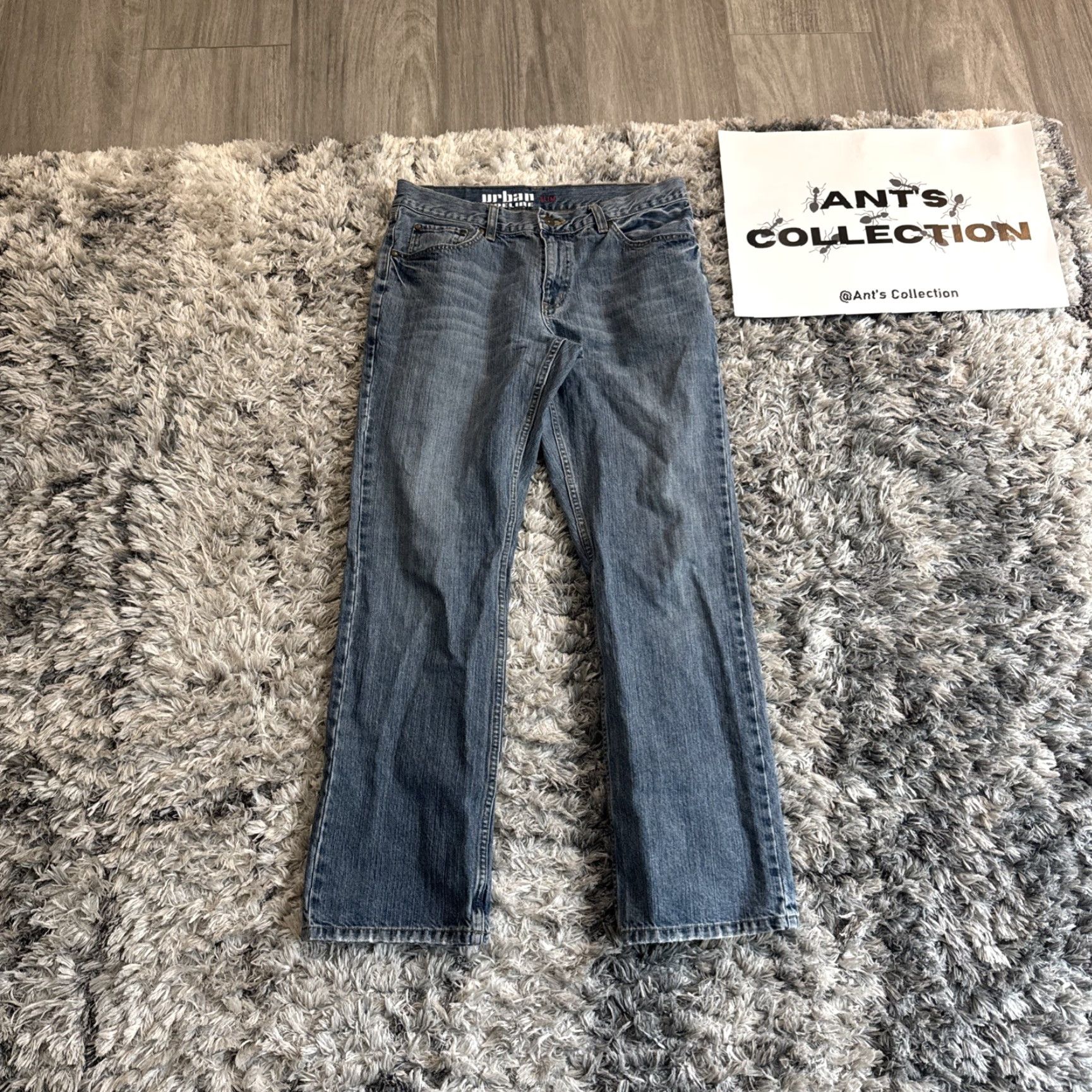 Vintage VINTAGE Urban Pipeline Jeans Men Slim Straight Denim Blue 00’s Y2K Size 33x32 Inseam 30in Men’s Slimming Regular Size US 33 - 6 Thumbnail