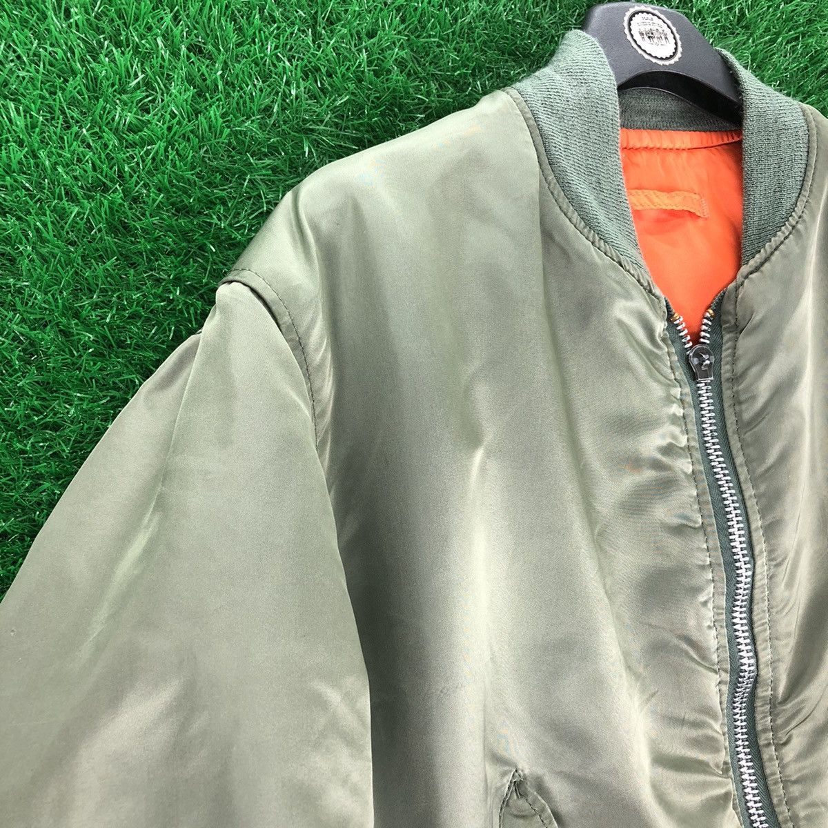 Alpha Industries Vintage 80's Alpha Industries MADE IN USA Bomber Jacket MA-1 Size US L / EU 52-54 / 3 - 2 Thumbnail