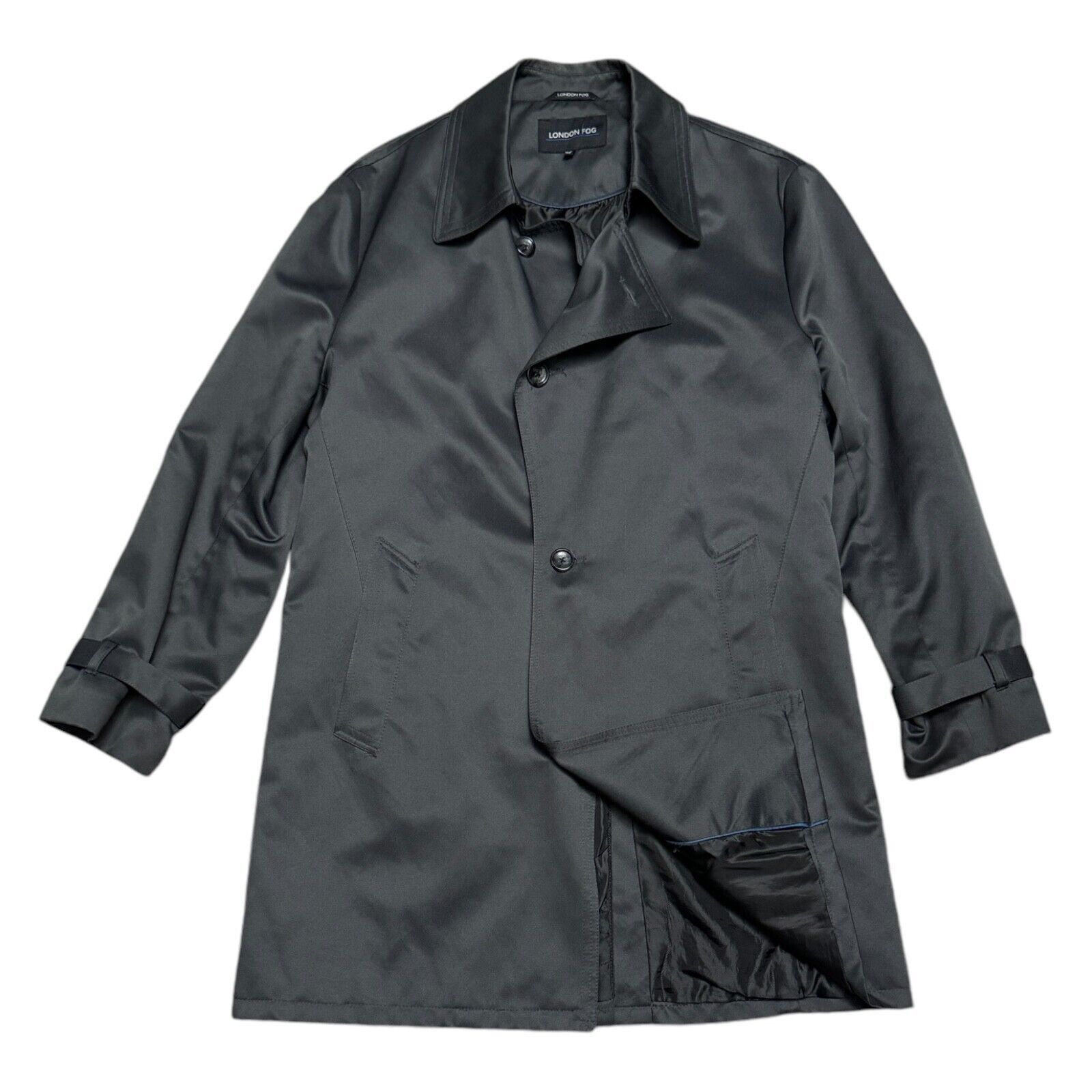 London Fog London Fog Lightweight Grey Long Trench Business Casual Coat Size US S / EU 44-46 / 1 - 1 Thumbnail
