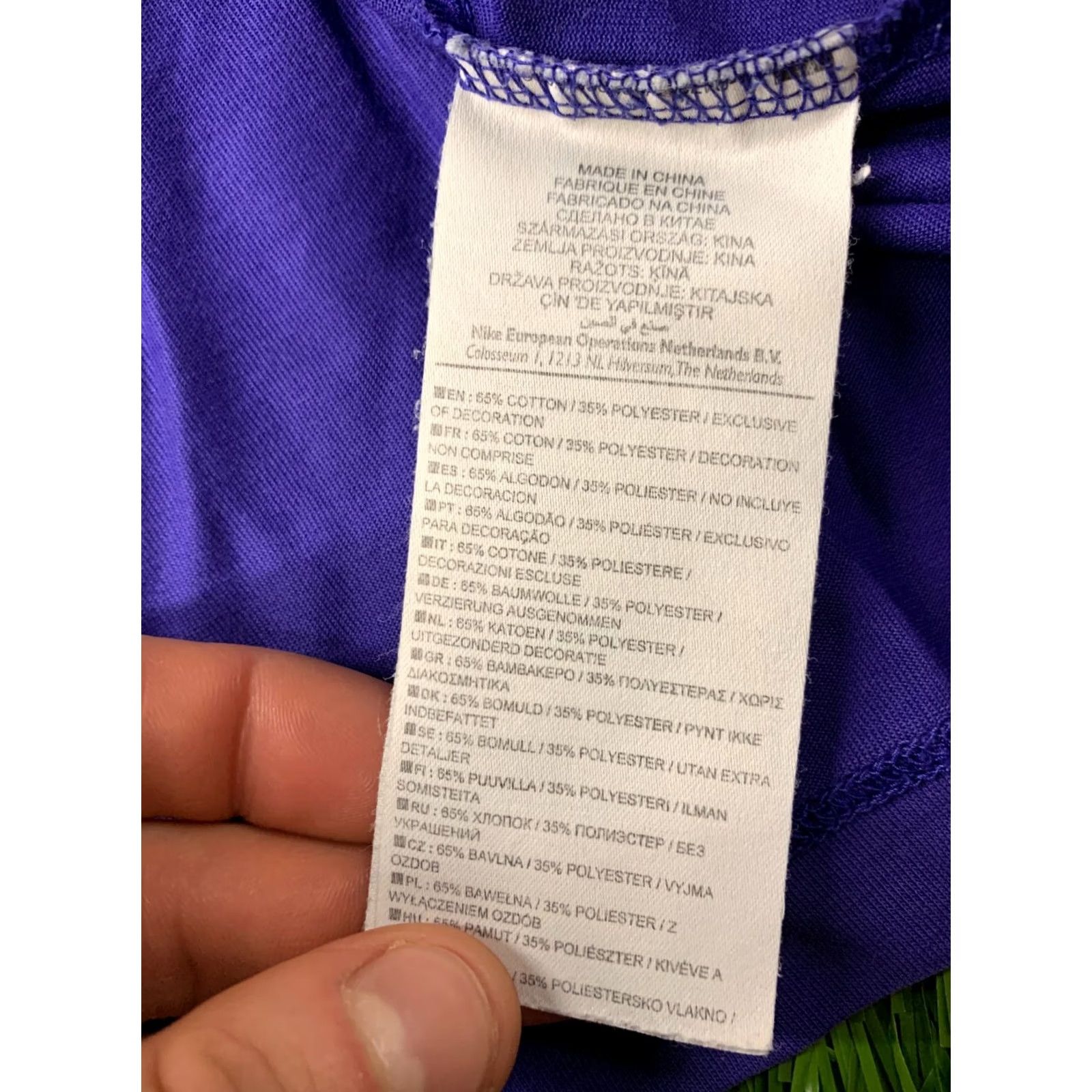 Nike Nike Dri-Fit Tiempo Premier Shirt Mens M Violet Football Short Sleeve Tee Size US M / EU 48-50 / 2 - 6 Thumbnail