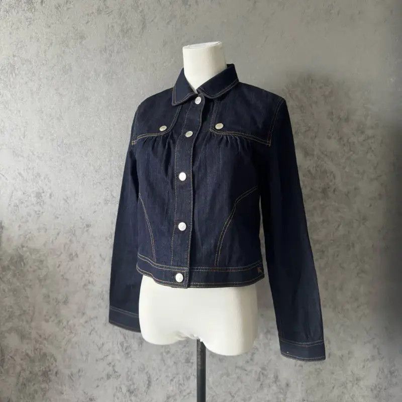 Burberry Burberry Blue Cotton Women's Jacket Size S / US 4 / IT 40 - 1 Thumbnail