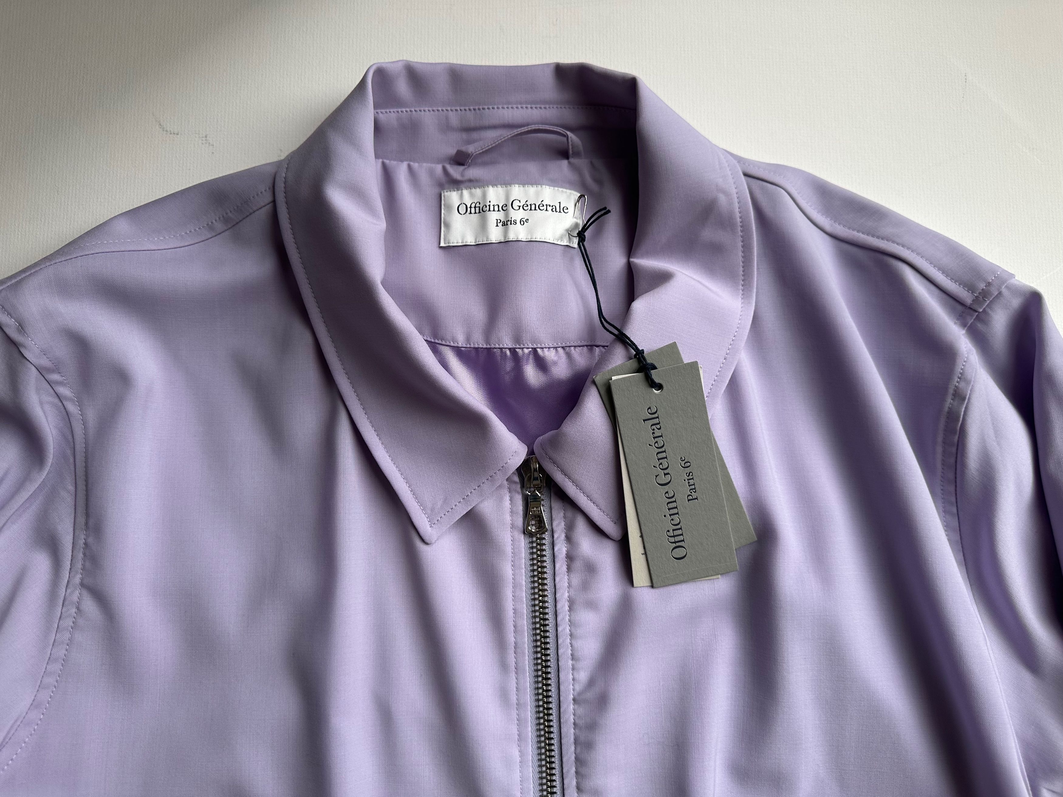 Officine Generale Officine Générale Marty Wool Jacket - Parme - XXL (NWT) Size US XXL / EU 58 / 5 - 2 Thumbnail