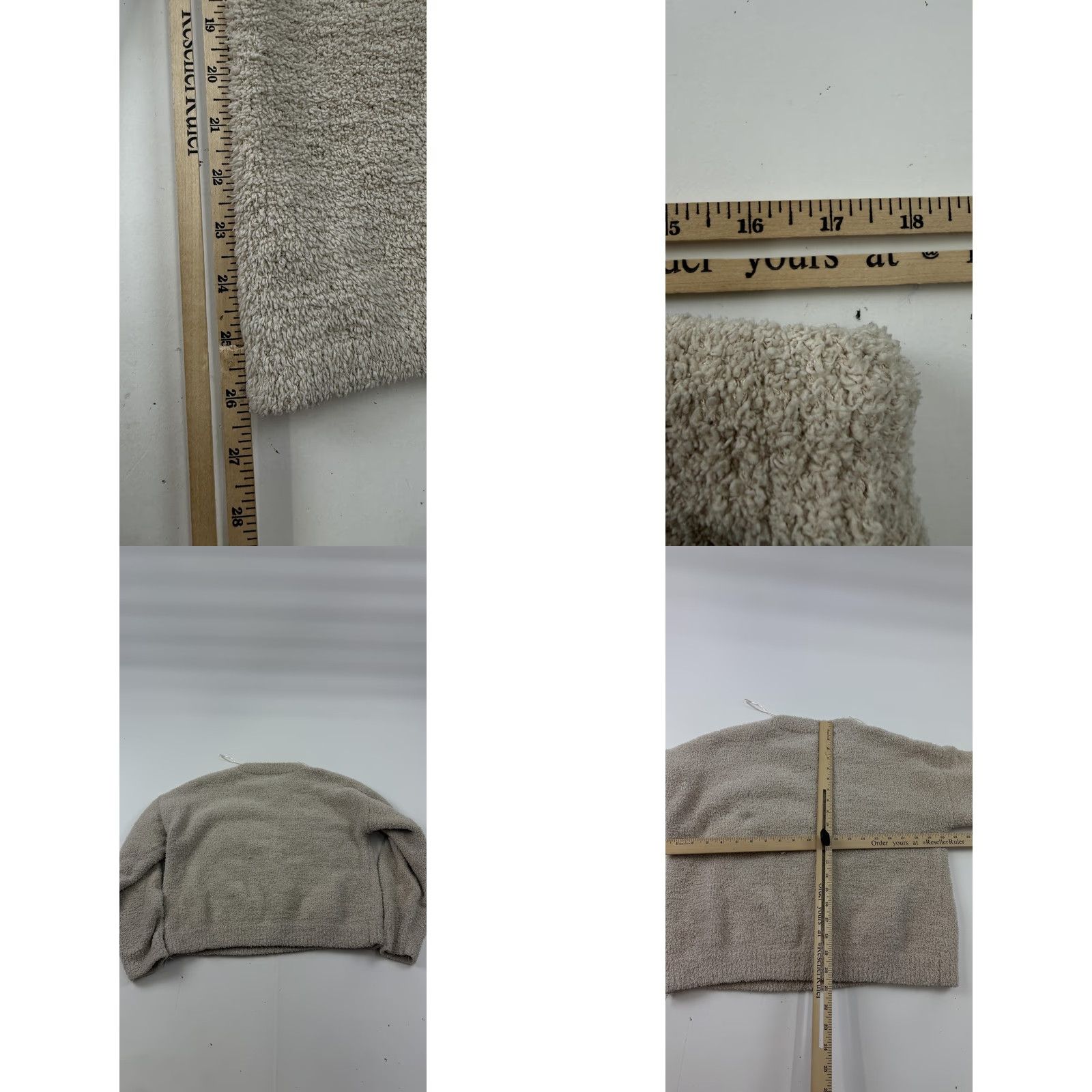 Vintage Hippie Rose Lounge Set Juniors XL Beige Boucle Sunday Sweater Pants Cozy Soft Weekend Casual 2 Piece Womens/Teens Beiges Shirts? Size XL / US 12-14 / IT 48-50 - 8 Thumbnail