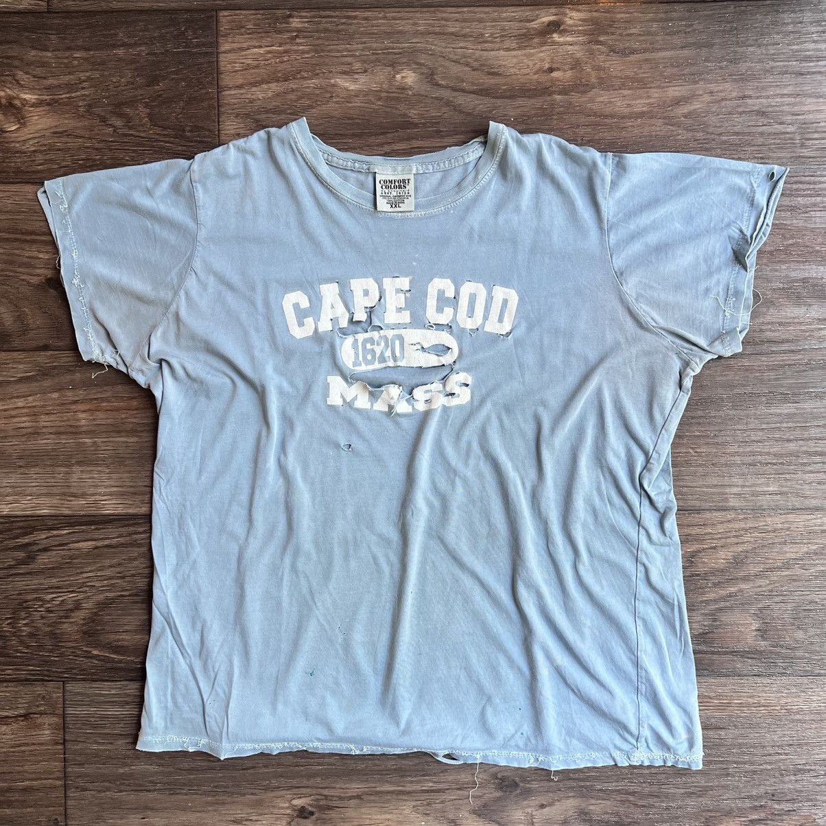 Vintage 2000s Y2K Sunday Camp Mass Thrasher /cleavage rip/ Grunge Size M / US 6-8 / IT 42-44 - 1 Thumbnail