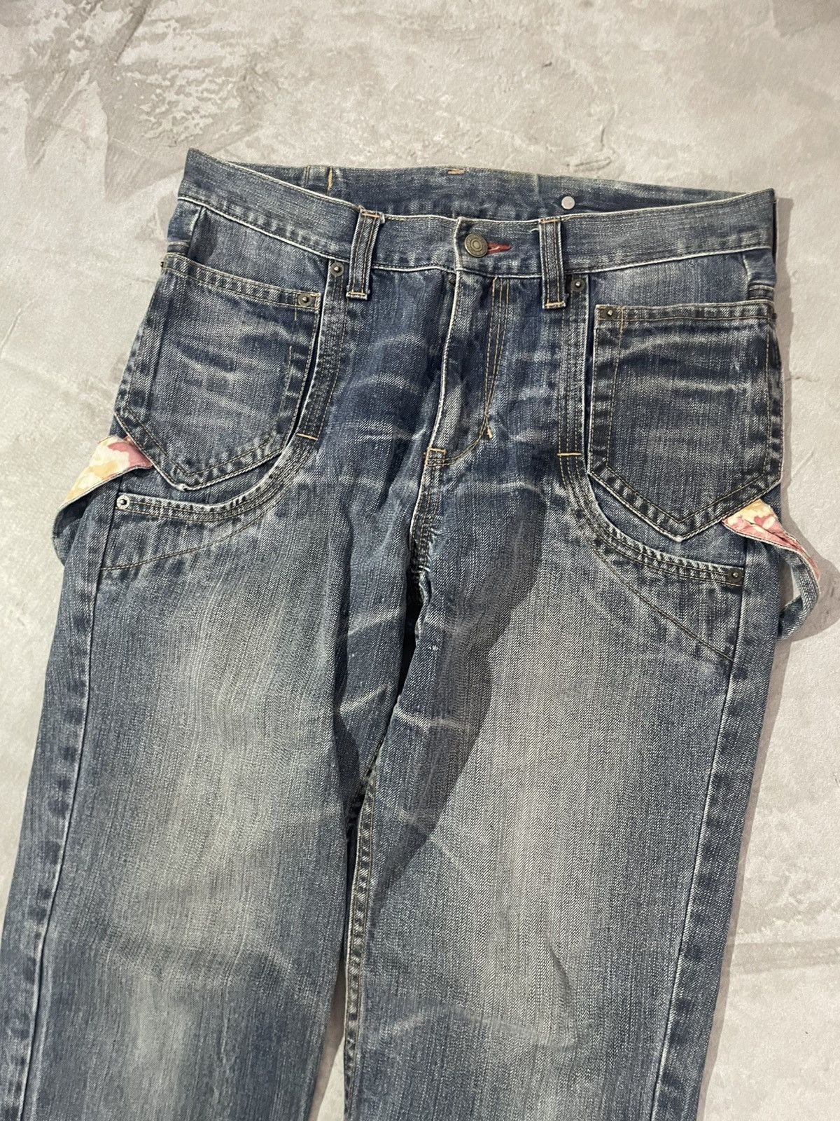 PPFM PPFM Rare Carpenter Jeans Distressed Parachute Bondage Size US 32 / EU 48 - 3 Thumbnail