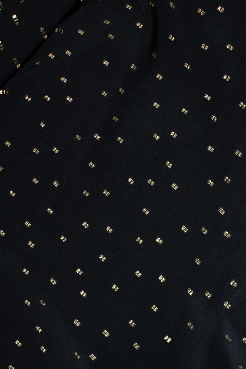 Saint Laurent Paris Saint Laurent, Black shirt with gold lurex print Size US S / EU 44-46 / 1 - 6 Thumbnail