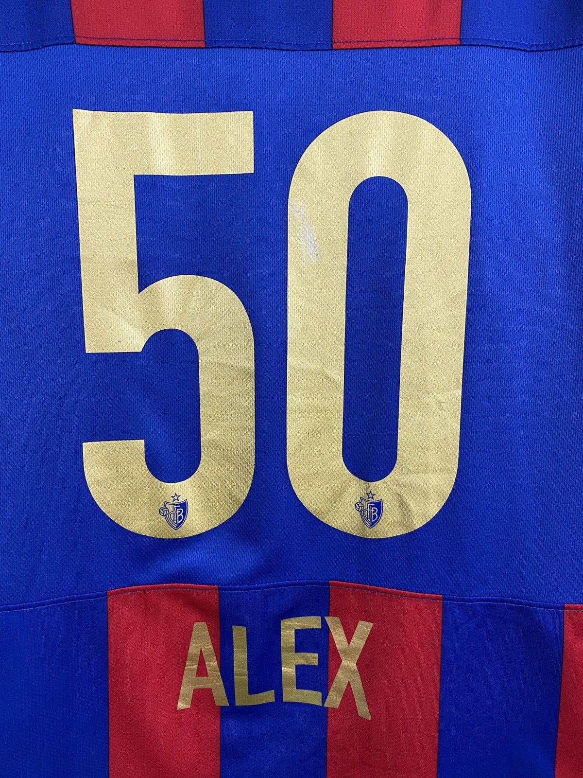Nike 🇨🇭 Vintage 2009 Nike Alex 50 Basel Jersey Soccer T-Shirt Rare Size US L / EU 52-54 / 3 - 12 Thumbnail