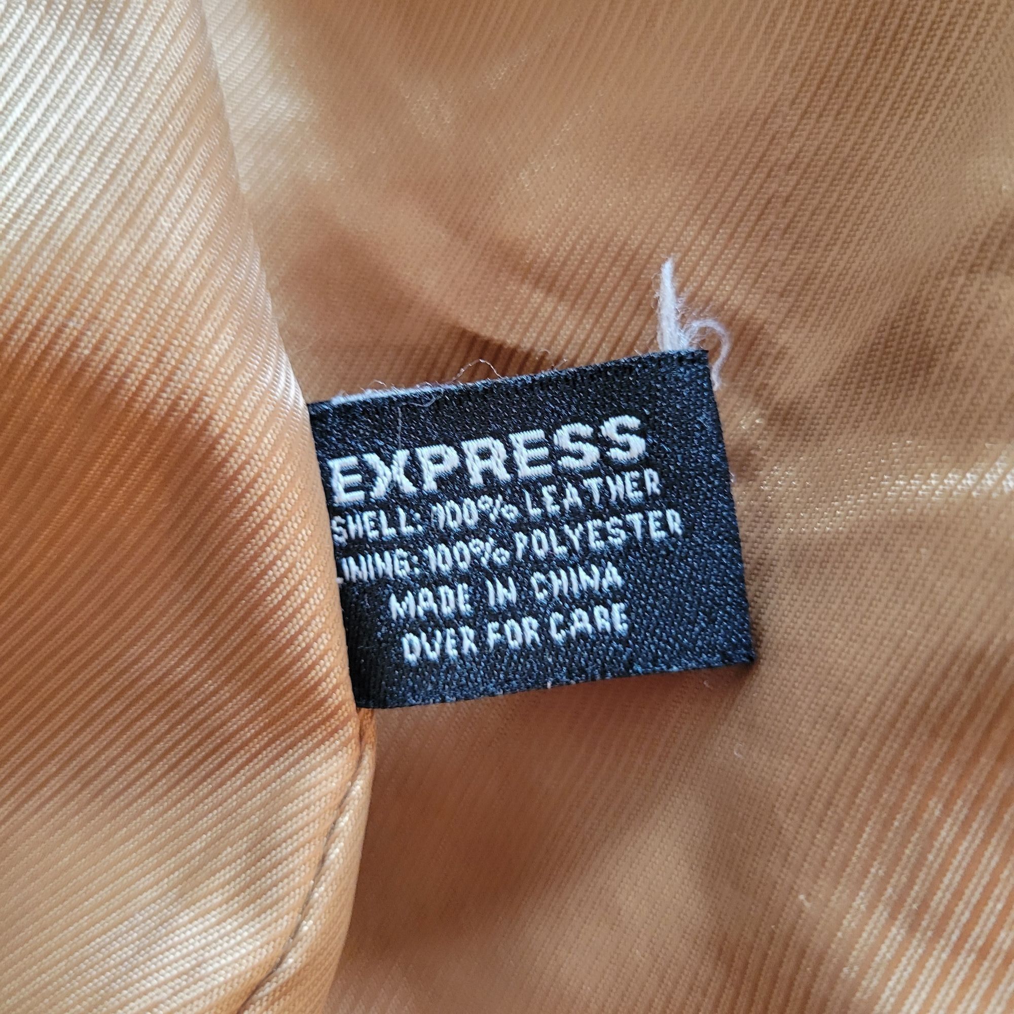 Express Express 11 12 Camel Tan Brown Leather Suede Button Up Trench Size M / US 6-8 / IT 42-44 - 6 Thumbnail