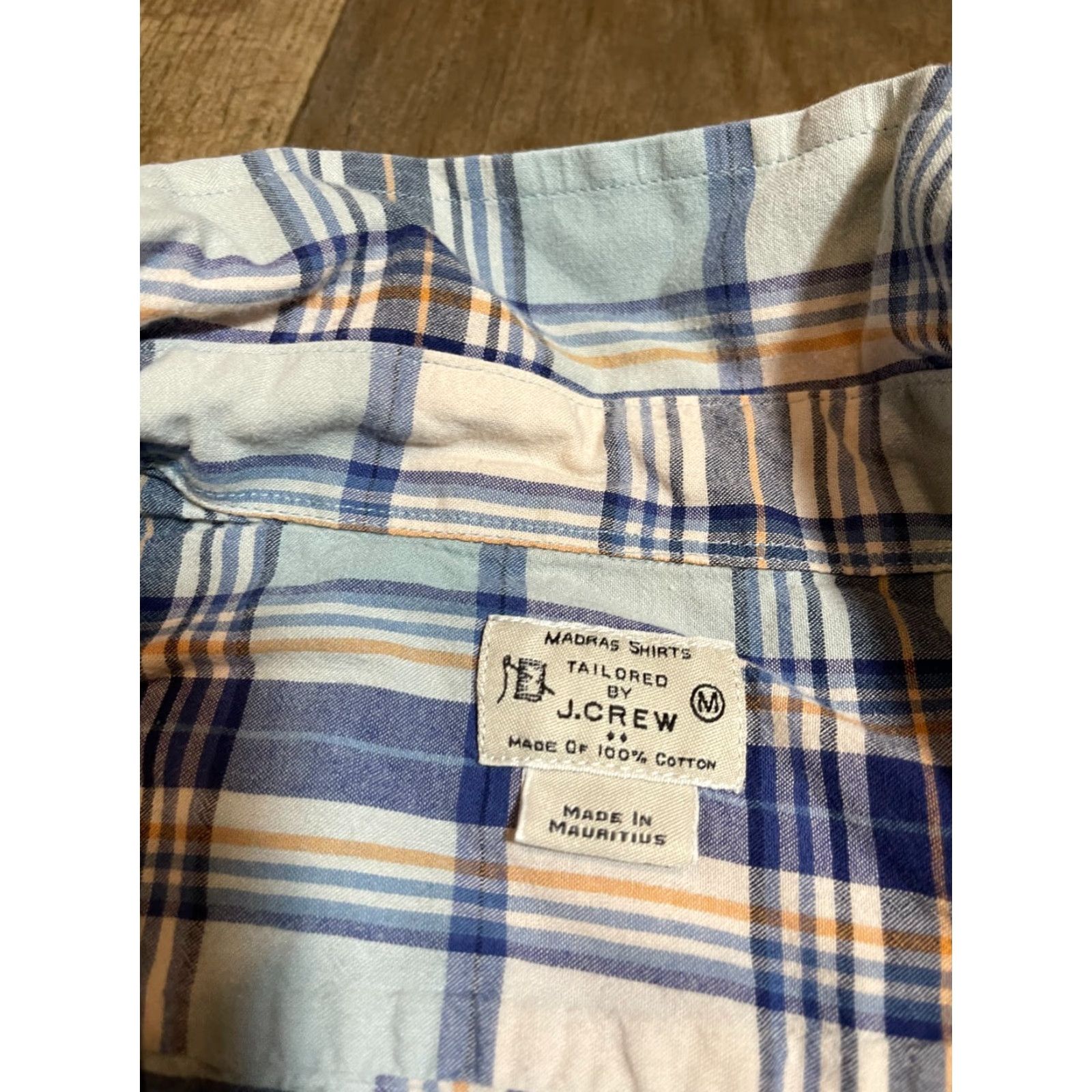 J.Crew J.CREW Button-Up Shirt Men M Long Sleeve Plaid Blue Multicolor Size US M / EU 48-50 / 2 - 5 Thumbnail
