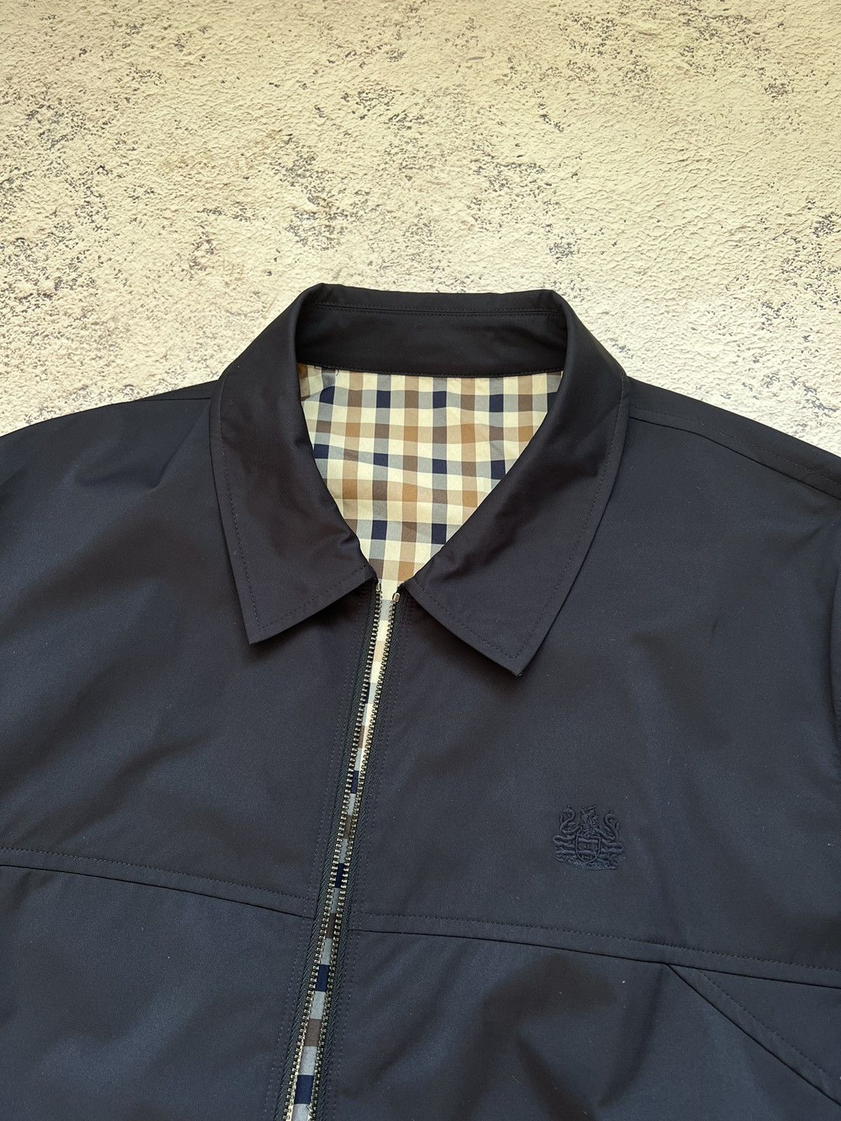 Aquascutum AQUASCUTUM BRACKENBURY REVERSIBLE JACKET IN NAVY Size US L / EU 52-54 / 3 - 2 Thumbnail