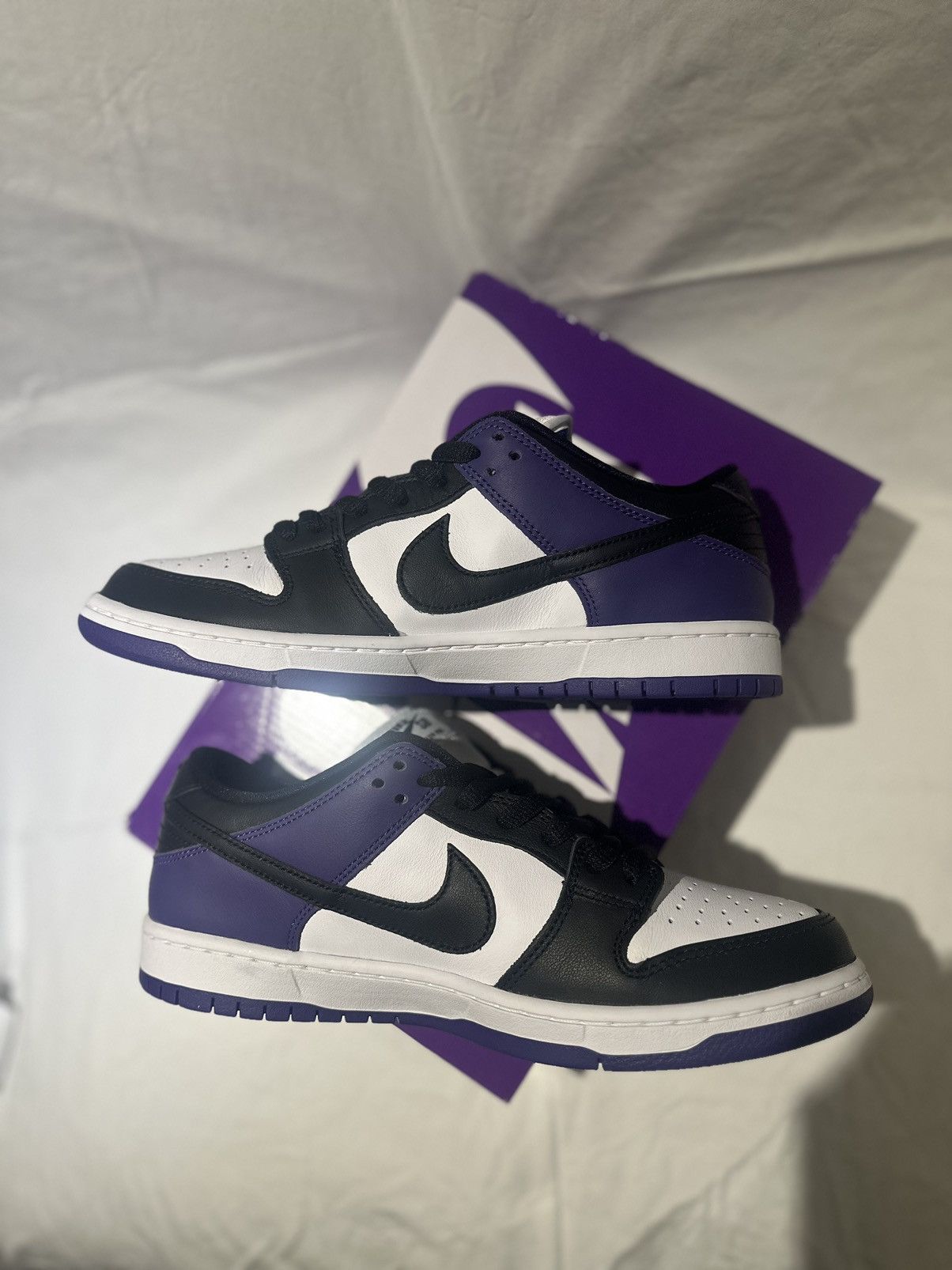 Nike Nike SB Dunk Low Court Purple Size US 10 / EU 43 - 3 Thumbnail
