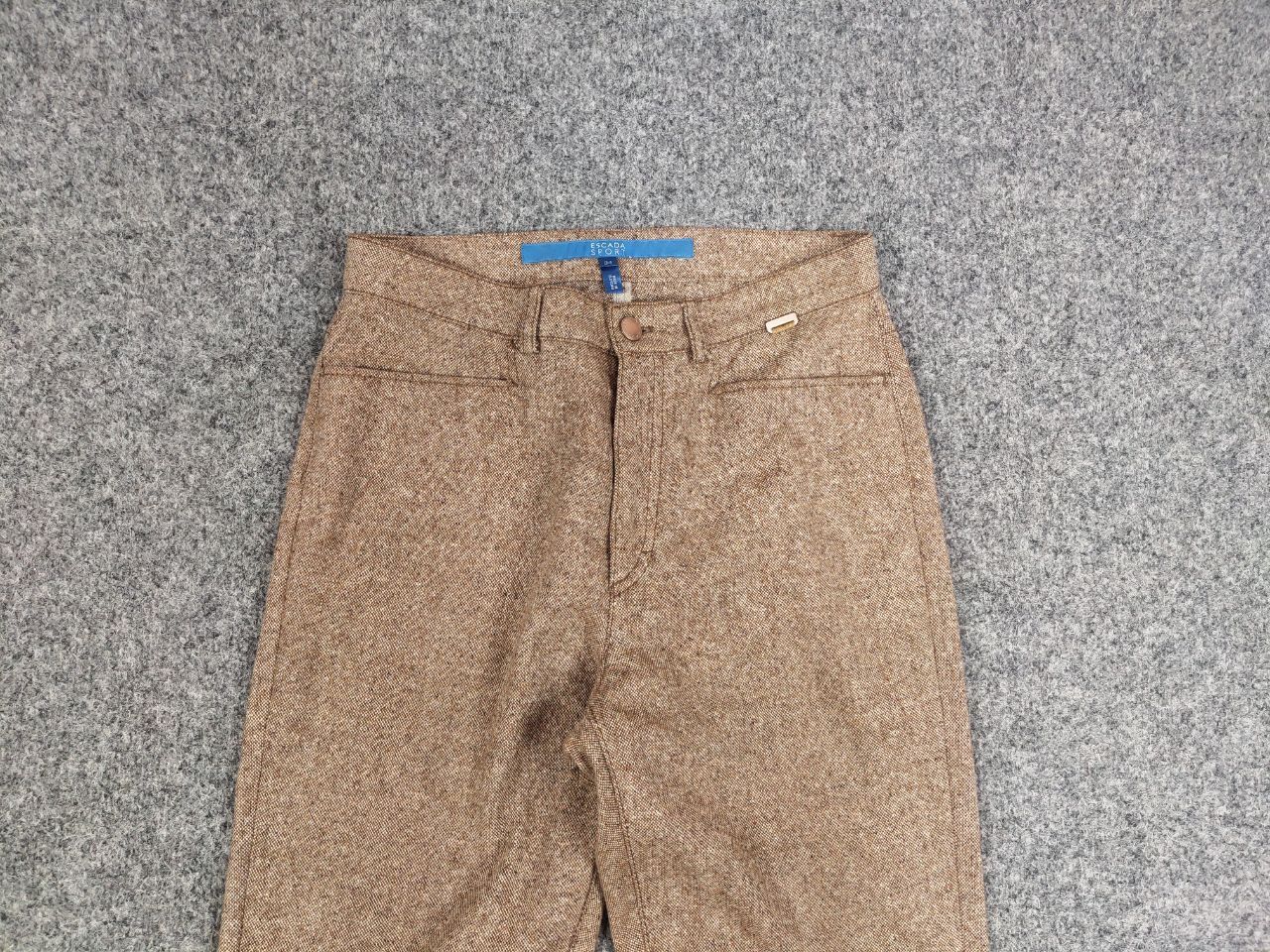 Escada Escada Sport Linda Wool Blend Beige Womens Trouser Pants Size 34" / US 12 / IT 48 - 9 Thumbnail