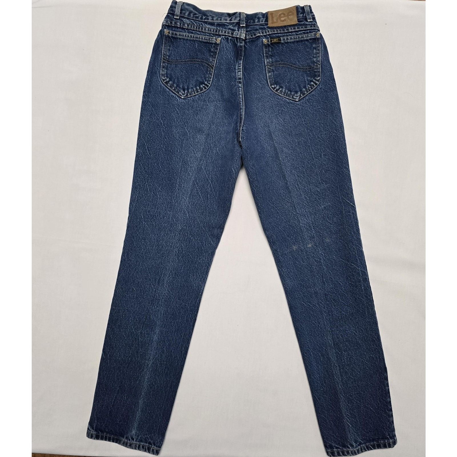 Lee Vintage Lee Jeans Womens 13 M Blue Denim Straight Leg 90s Size 34" / US 12 / IT 48 - 1 Thumbnail