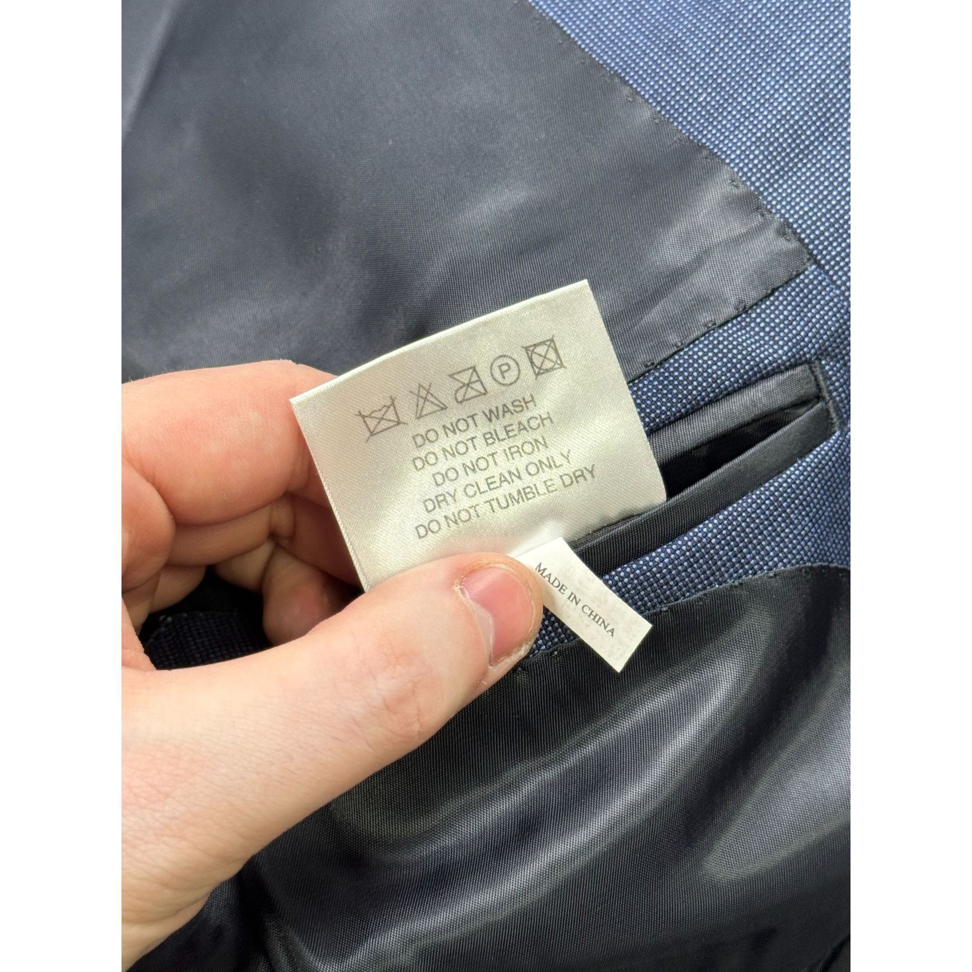 Boggi Boggi Milano Blue Two Button Wool Blazer (Y1231) Size 42R - 7 Thumbnail