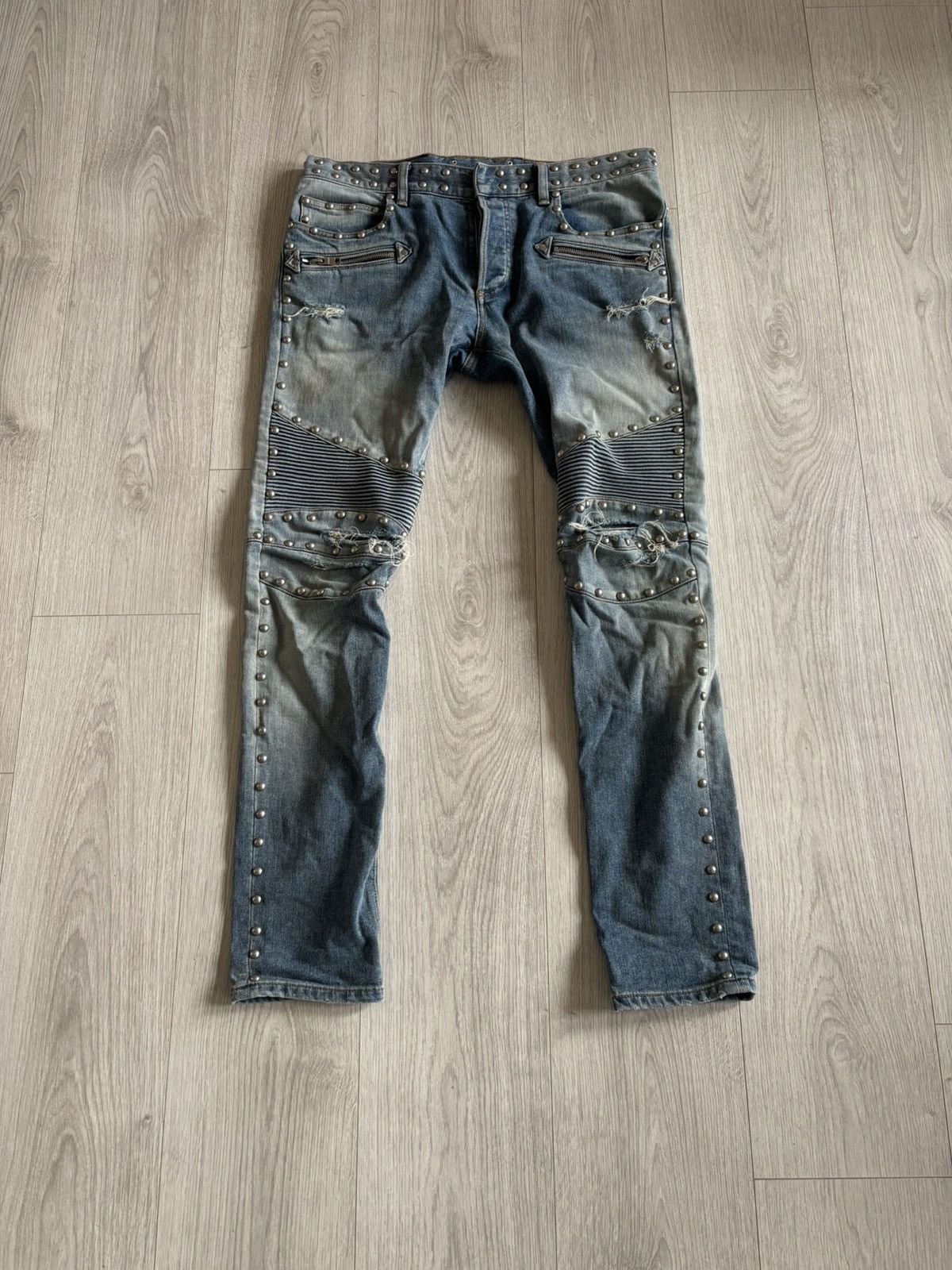 Balmain Balmain biker jeans. Size US 32 / EU 48 - 1 Thumbnail