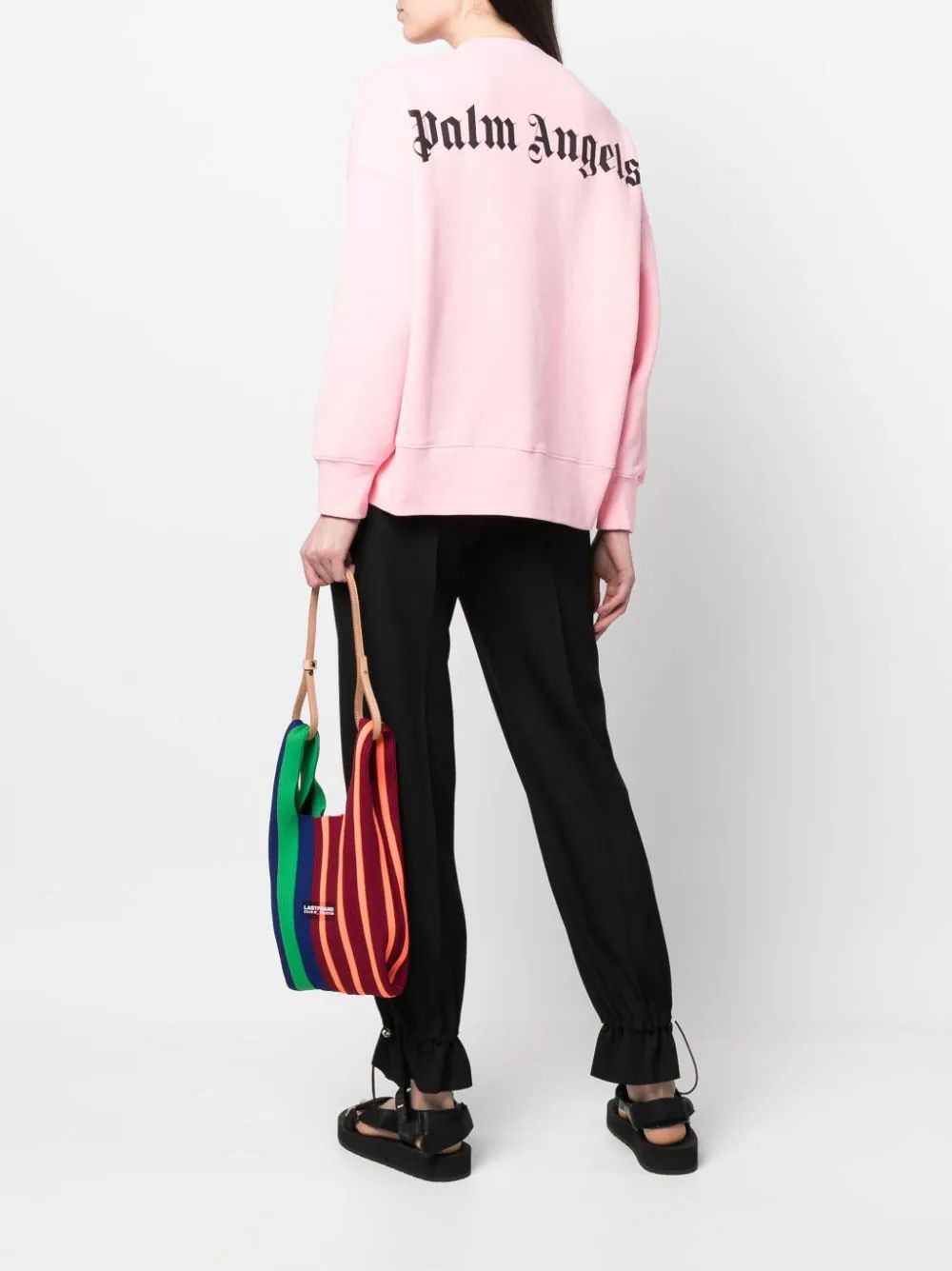 Palm Angels Pink Classic Logo Oversized Sweatshirt Size US XS / EU 42 / 0 - 2 Thumbnail