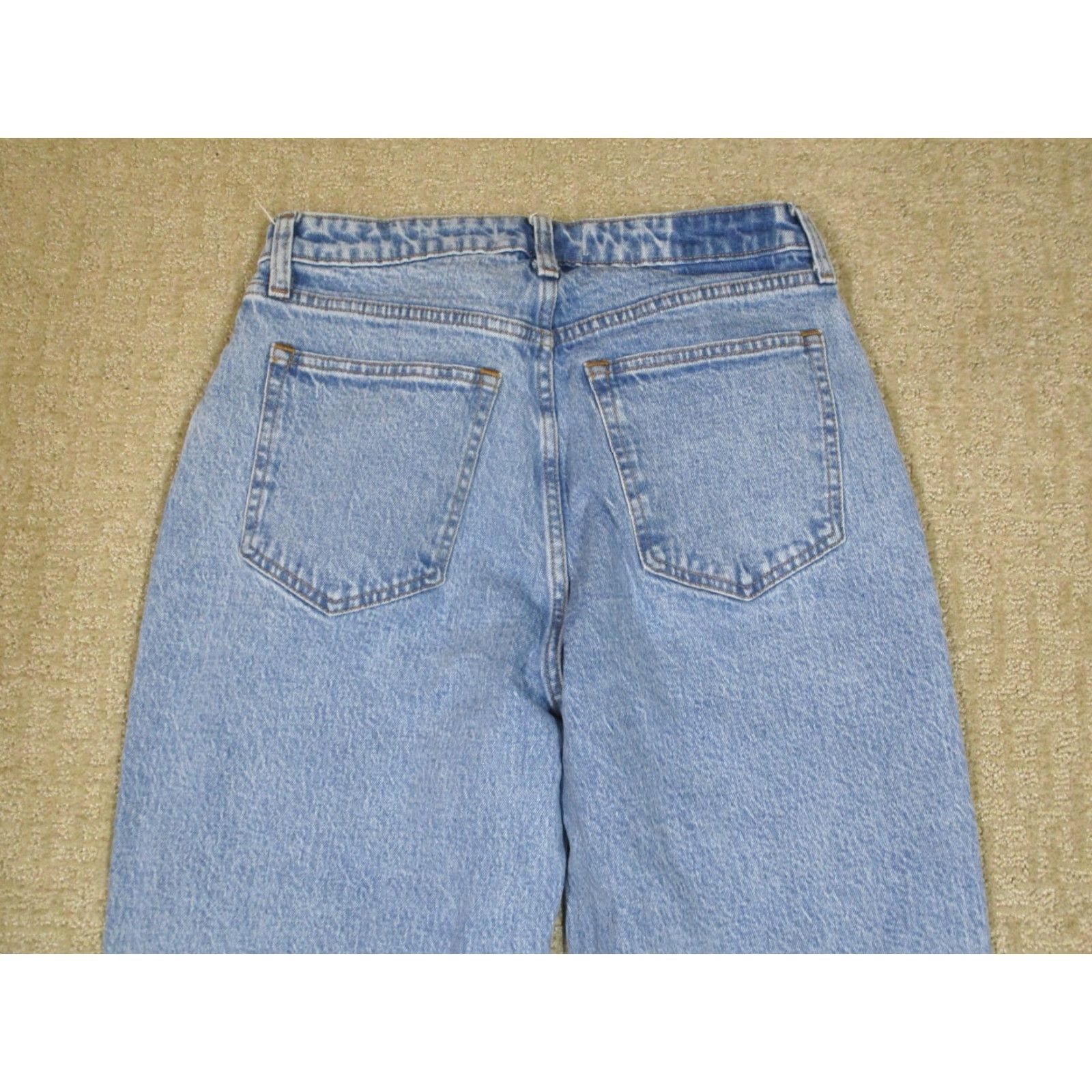 Abercrombie & Fitch Abercrombie & Fitch Jeans Women 29 Blue High Rise Wide Leg Pants Baggy Curvy 90s Jeans Womens Size 29 Blue Wide-Leg Retro Preppy Size 29" - 4 Thumbnail