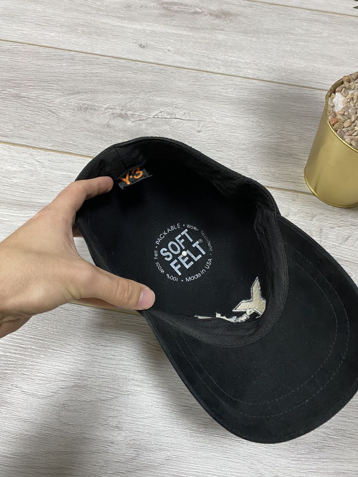 Vintage × Y-3 Y-3 vintage wool big logo cap rhinestones Size ONE SIZE - 4 Thumbnail