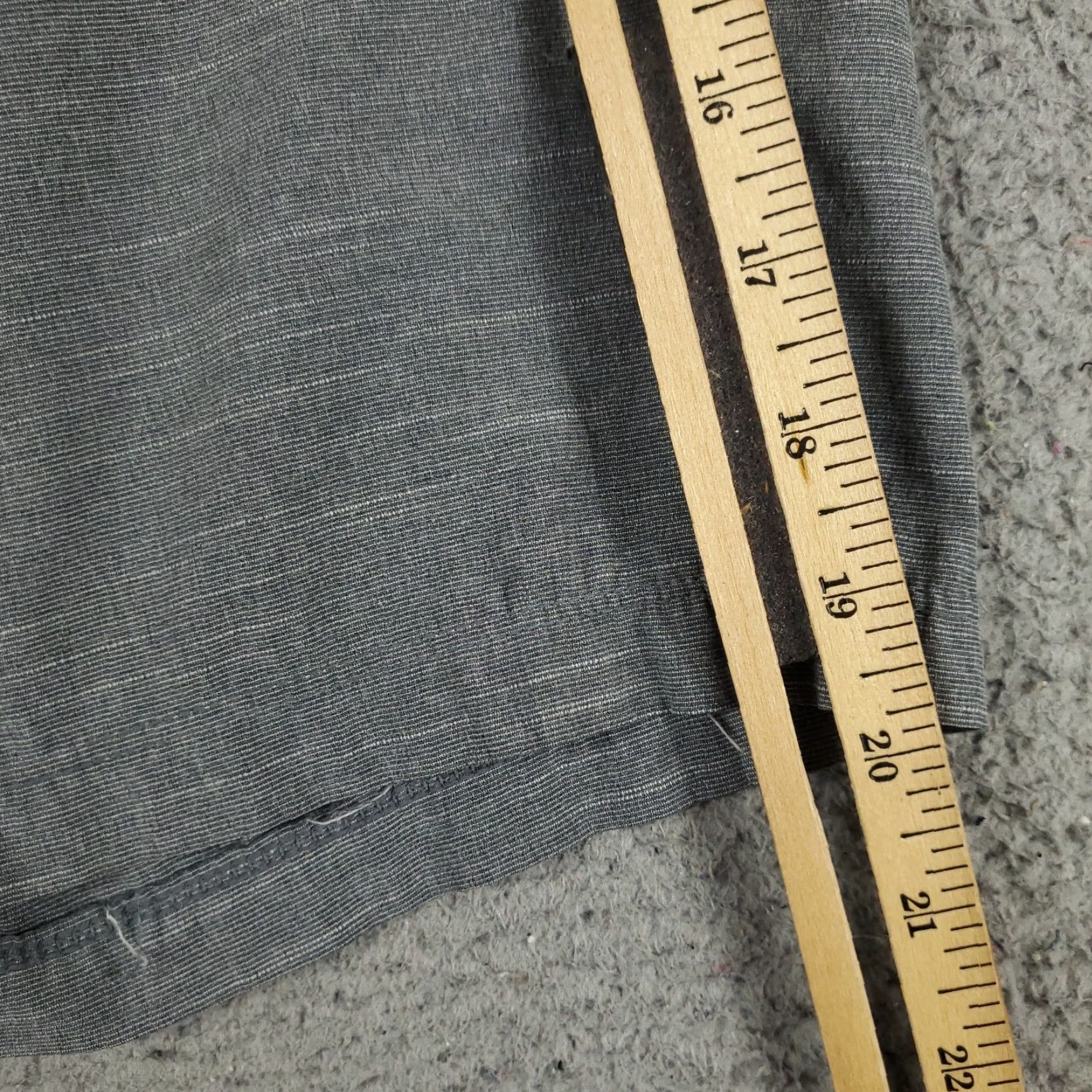 Hurley Hurley Shorts Mens 34 Gray Flat Front Chino Casual Size US 34 / EU 50 - 5 Thumbnail