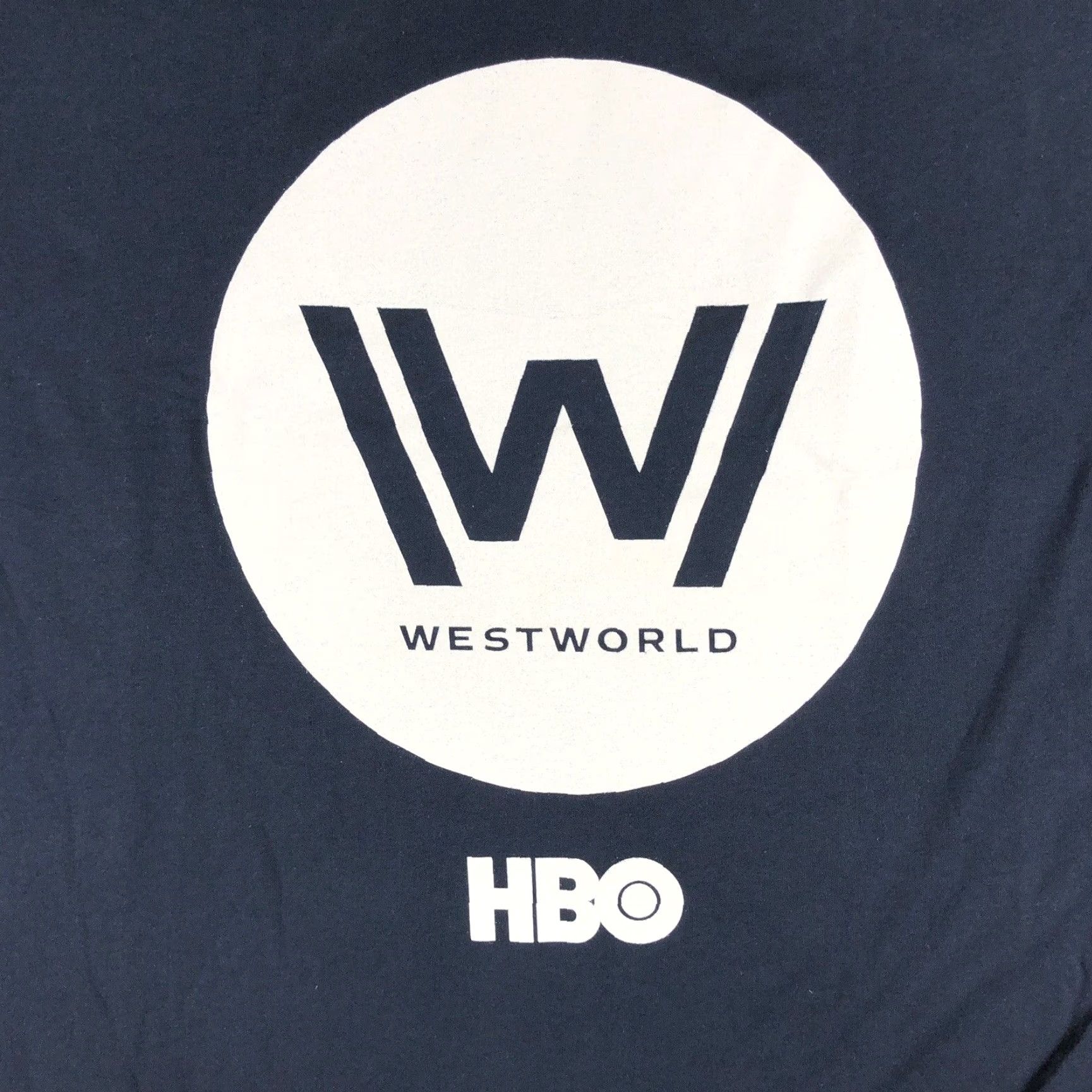 Next Level VINTAGE West World Shirt Men Large Blue White Tee Spell Out Big HBO TV Show Promo Adult Size US L / EU 52-54 / 3 - 3 Thumbnail