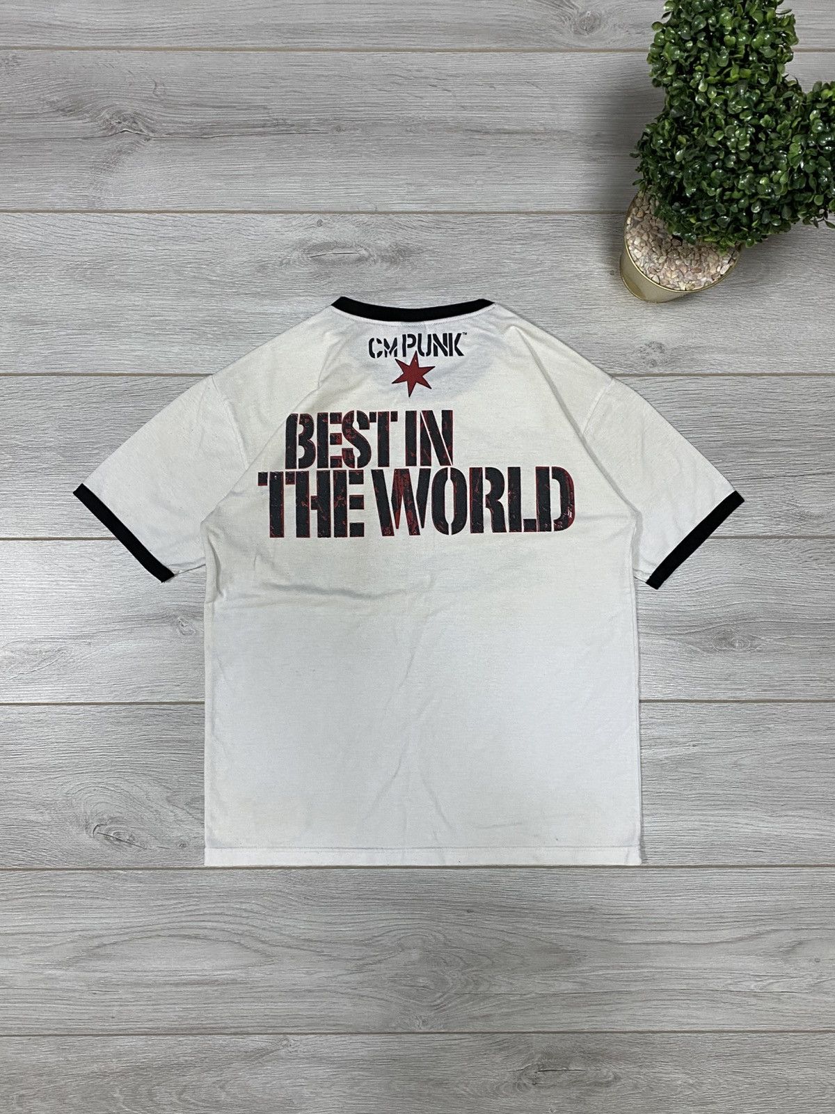 WWE Vintage CM Punk Best In The World WWE Wrestling T-Shirt Rare Size US M / EU 48-50 / 2 - 2 Thumbnail
