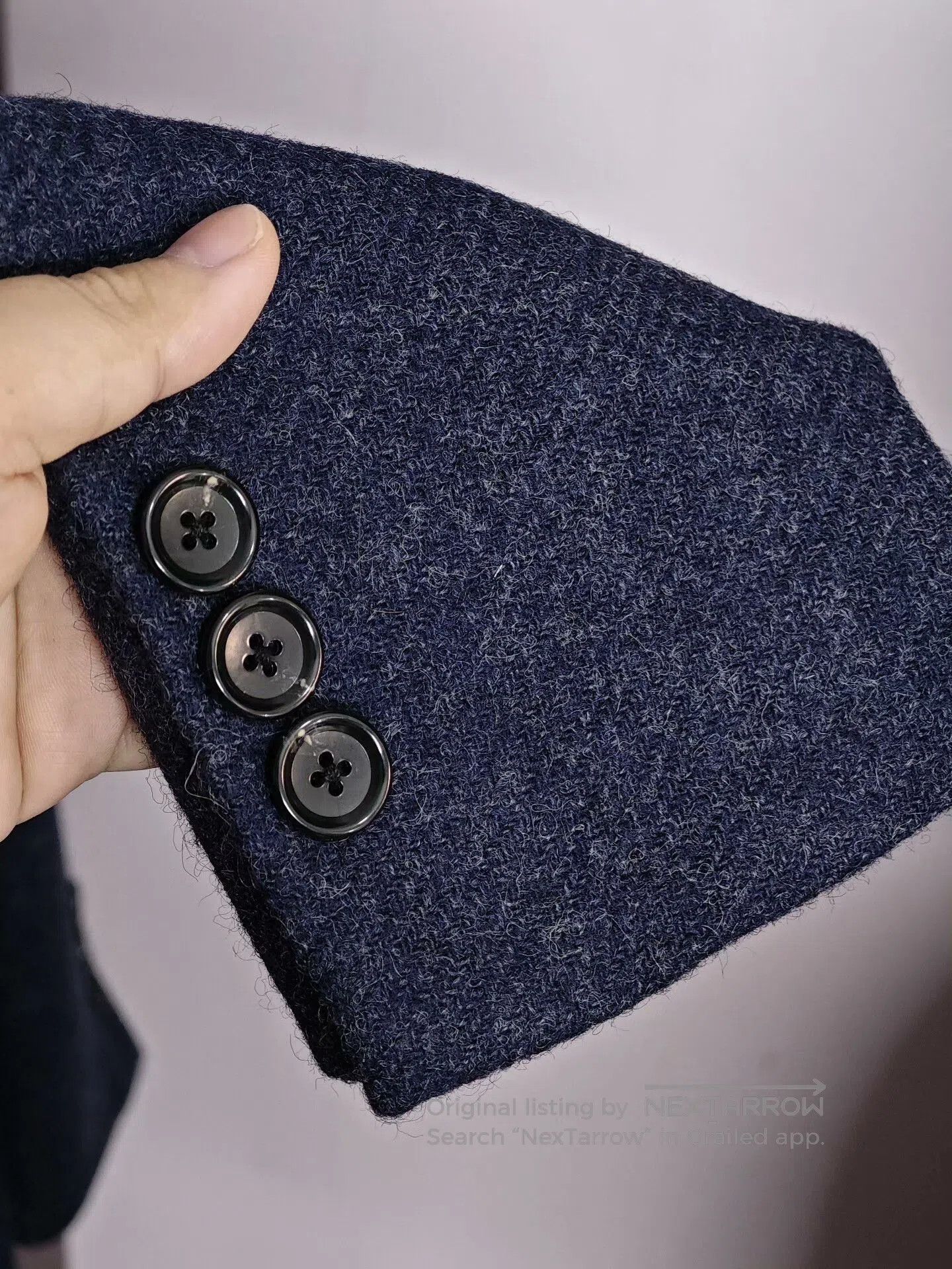 Japanese Brand Mallalieus Blue Wool Casual Coat. Size US M / EU 48-50 / 2 - 5 Thumbnail