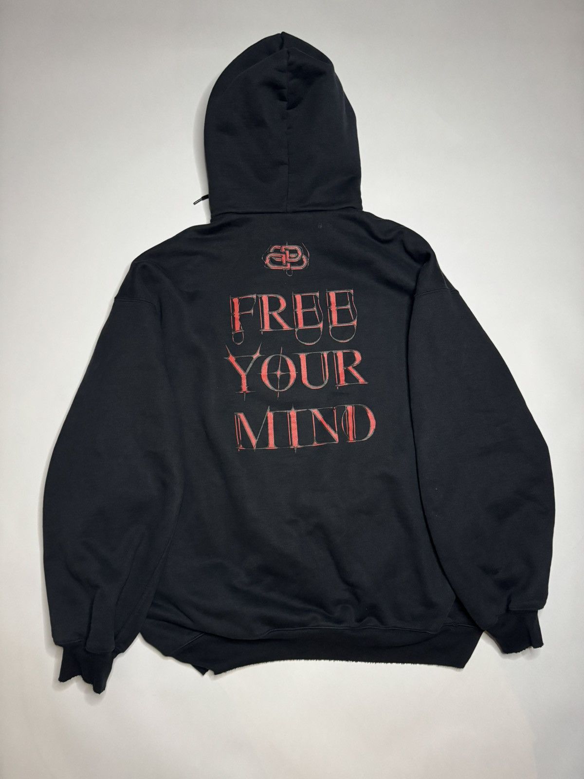 トップス balenciaga free your mind Balenciaga Free Your Mind Hoodie 'Black' 641529TJU791000
