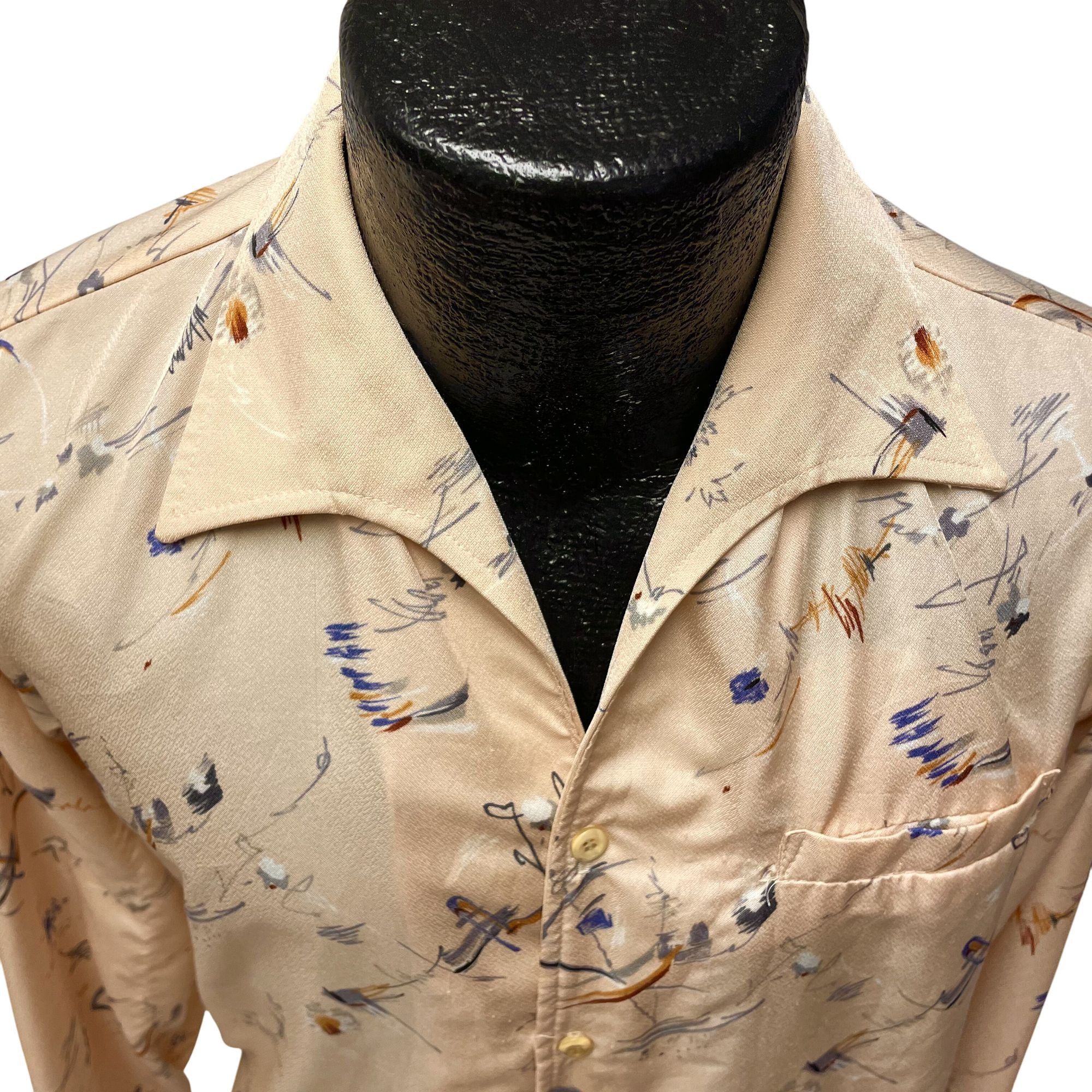Other Vtg Walter Pyes SHINY Quiana Nylon ABSTRACT Rockabilly Shirt Size US S / EU 44-46 / 1 - 4 Thumbnail