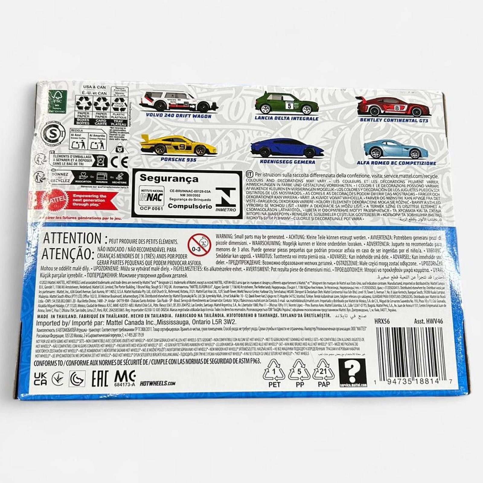 Designer Hot Wheels European Car Culture Diecast 6-pack Size ONE SIZE - 3 Thumbnail