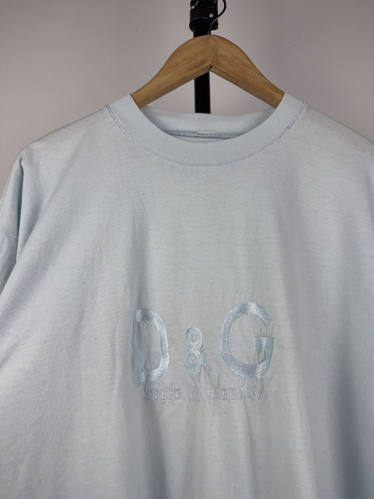 Dolce & Gabbana × Vintage Dolce Gabbana Faded Distressed T-shirt oversized Big Logo Size US L / EU 52-54 / 3 - 3 Thumbnail