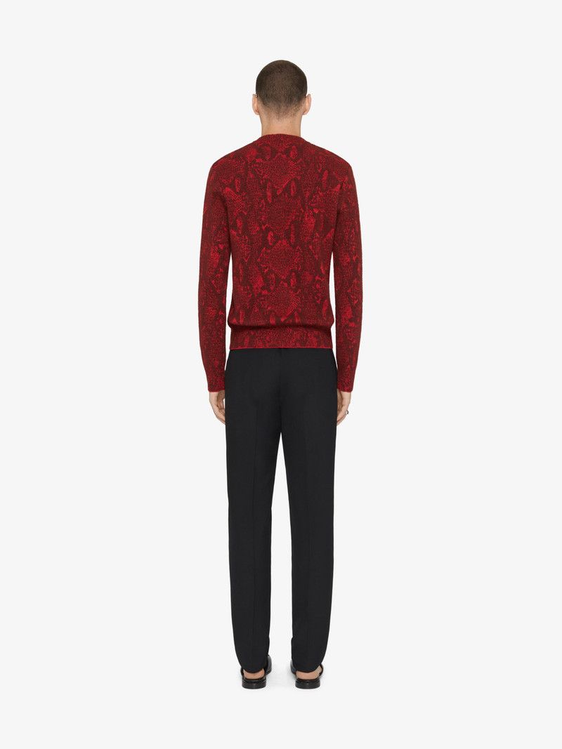 Givenchy o1n1vont0326 Sweater In Snake in Red Size US M / EU 48-50 / 2 - 3 Thumbnail