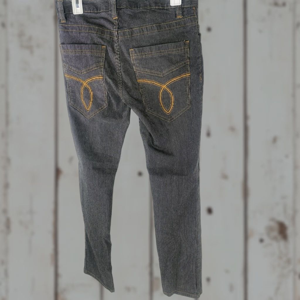 Vintage VINTAGE Rank Women's Striped Military Style Denim Jeans Size 30 Black/White 90s Grunge Size 30" / US 8 / IT 44 - 1 Thumbnail