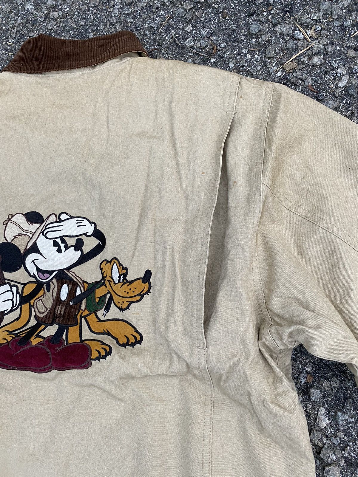 Disney × Mickey Mouse Vintage 90s Embroidered Disney Mickey Chore Jacket Size US S / EU 44-46 / 1 - 7 Thumbnail