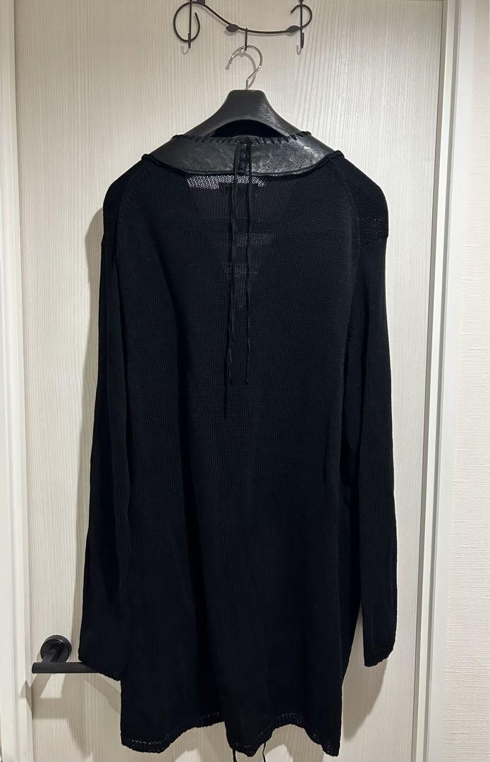 Yohji Yamamoto POUR HOMME 21aa Bonded Leather Hug Cardigan Size US L / EU 52-54 / 3 - 2 Thumbnail