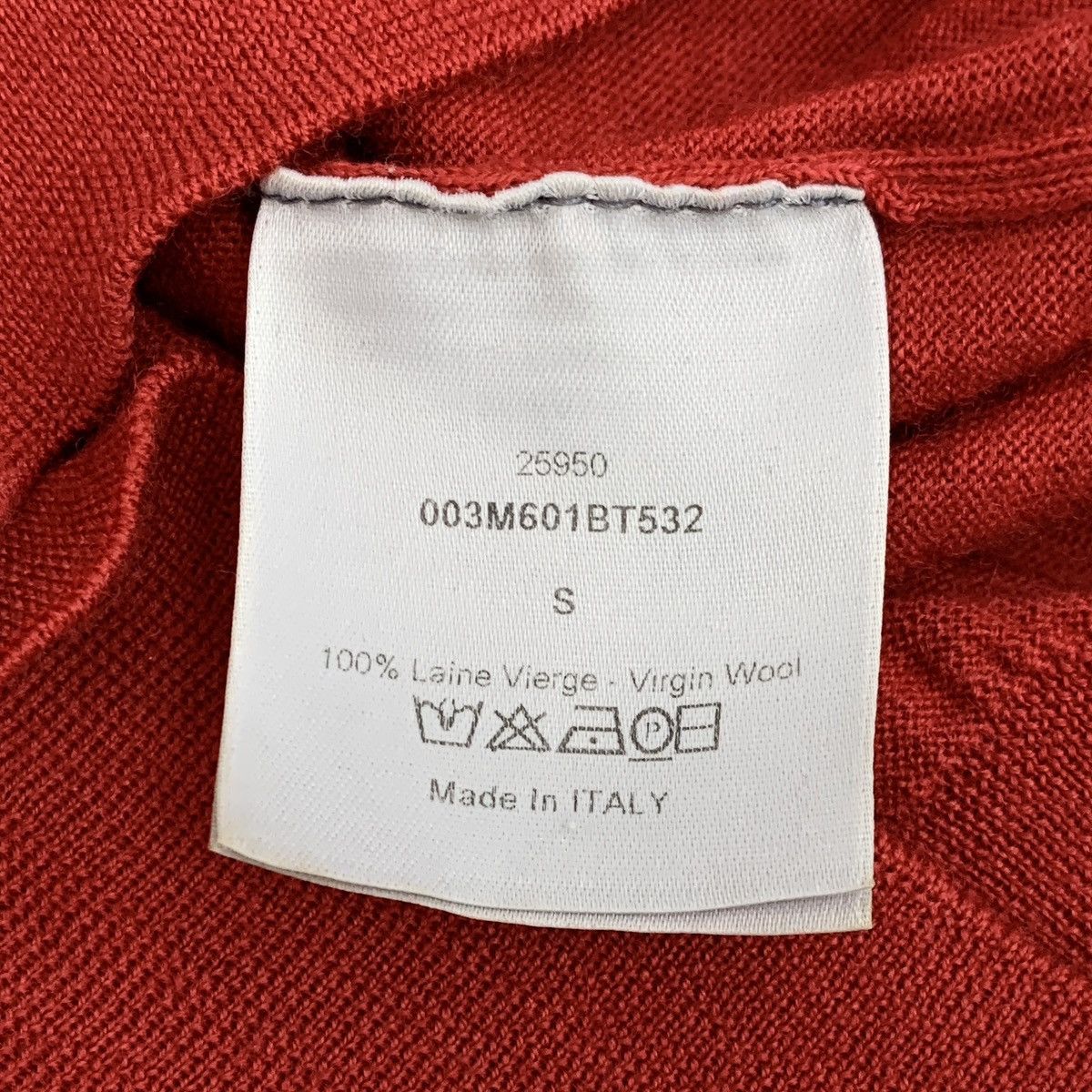 Dior Dior Red Bee Embroidered Wool Long Sleeve Knit Sweater K26WX Size US S / EU 44-46 / 1 - 6 Thumbnail