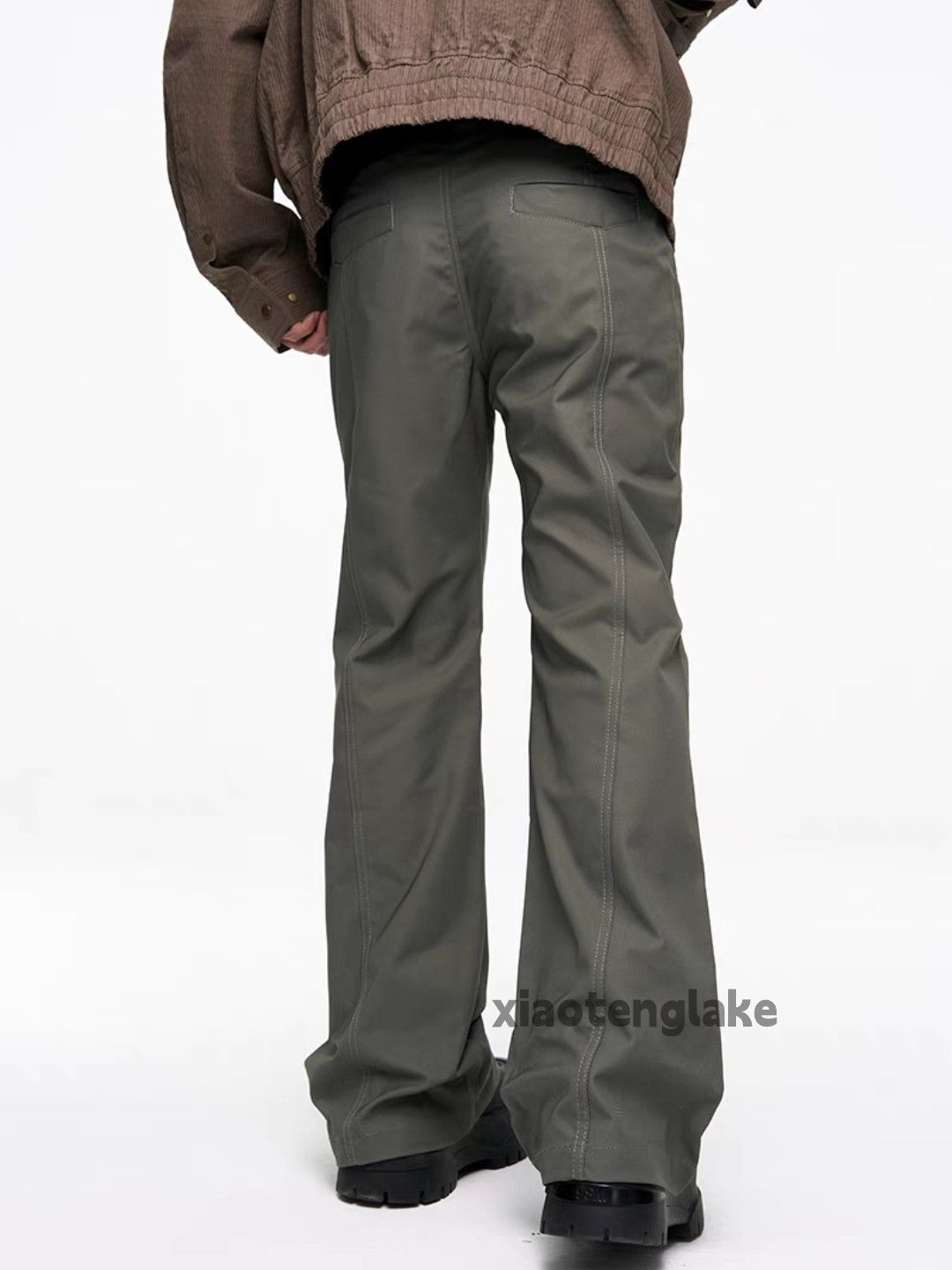 Designer × Japanese Brand × Vintage Utility punk patchwork yuppie loose bootcut pants Size US 32 / EU 48 - 6 Thumbnail
