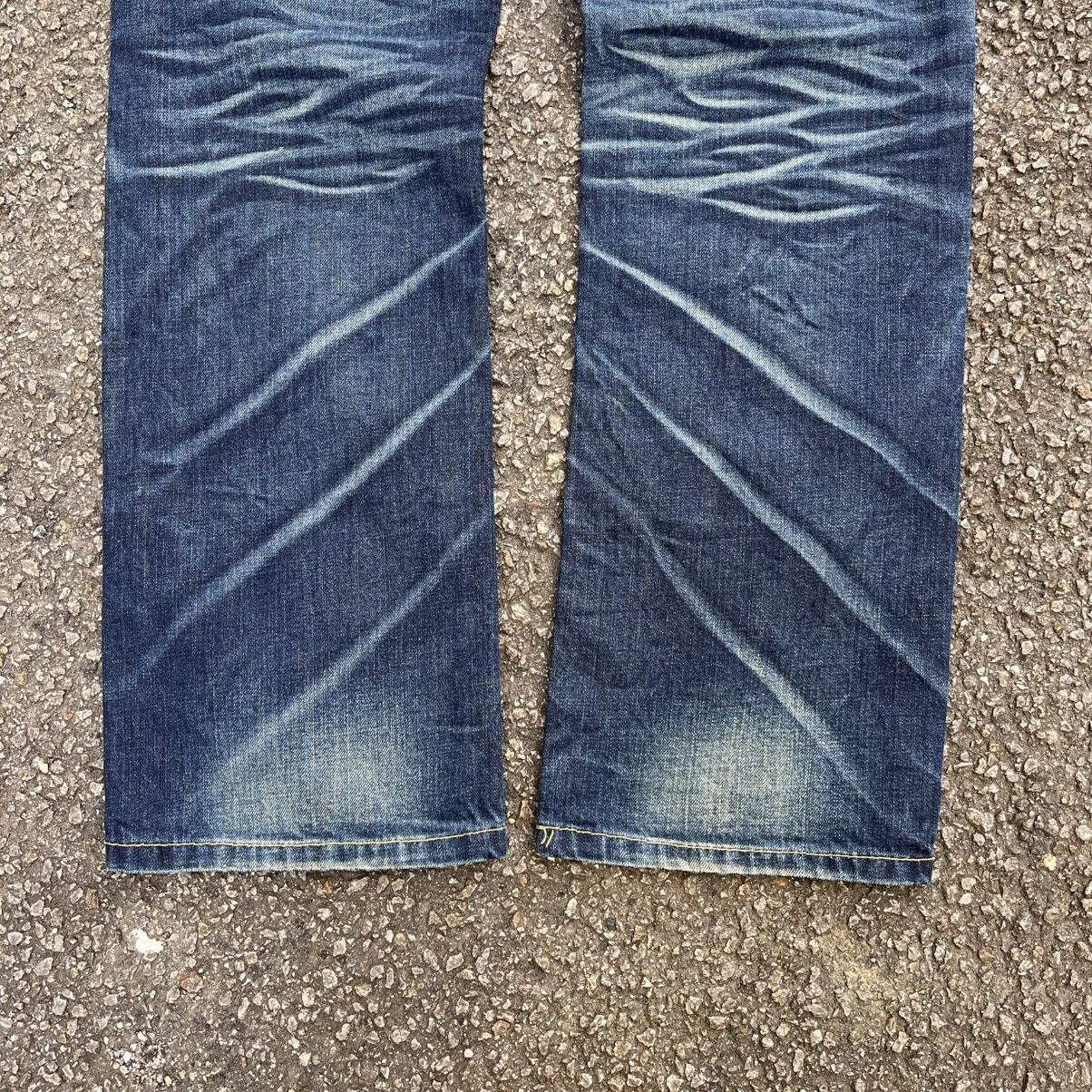 Hysteric Glamour Lolita Jeans Clawmark Wing Styled Low Rise Faded Denim Pants Size US 32 / EU 48 - 11 Thumbnail