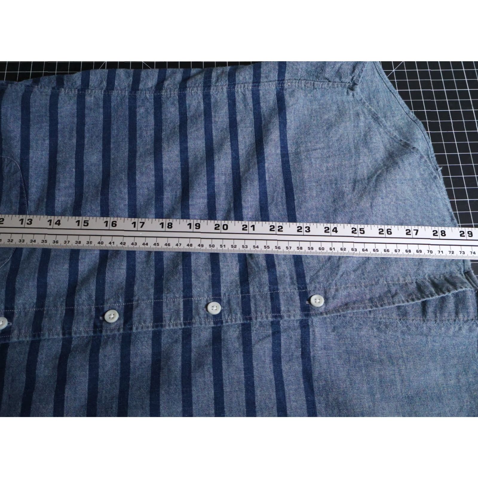 J.Crew VINTAGE J.CREW Chambray Shirt Men’s Medium Blue Striped Slim Fit Button-Down Collar Size US M / EU 48-50 / 2 - 6 Thumbnail
