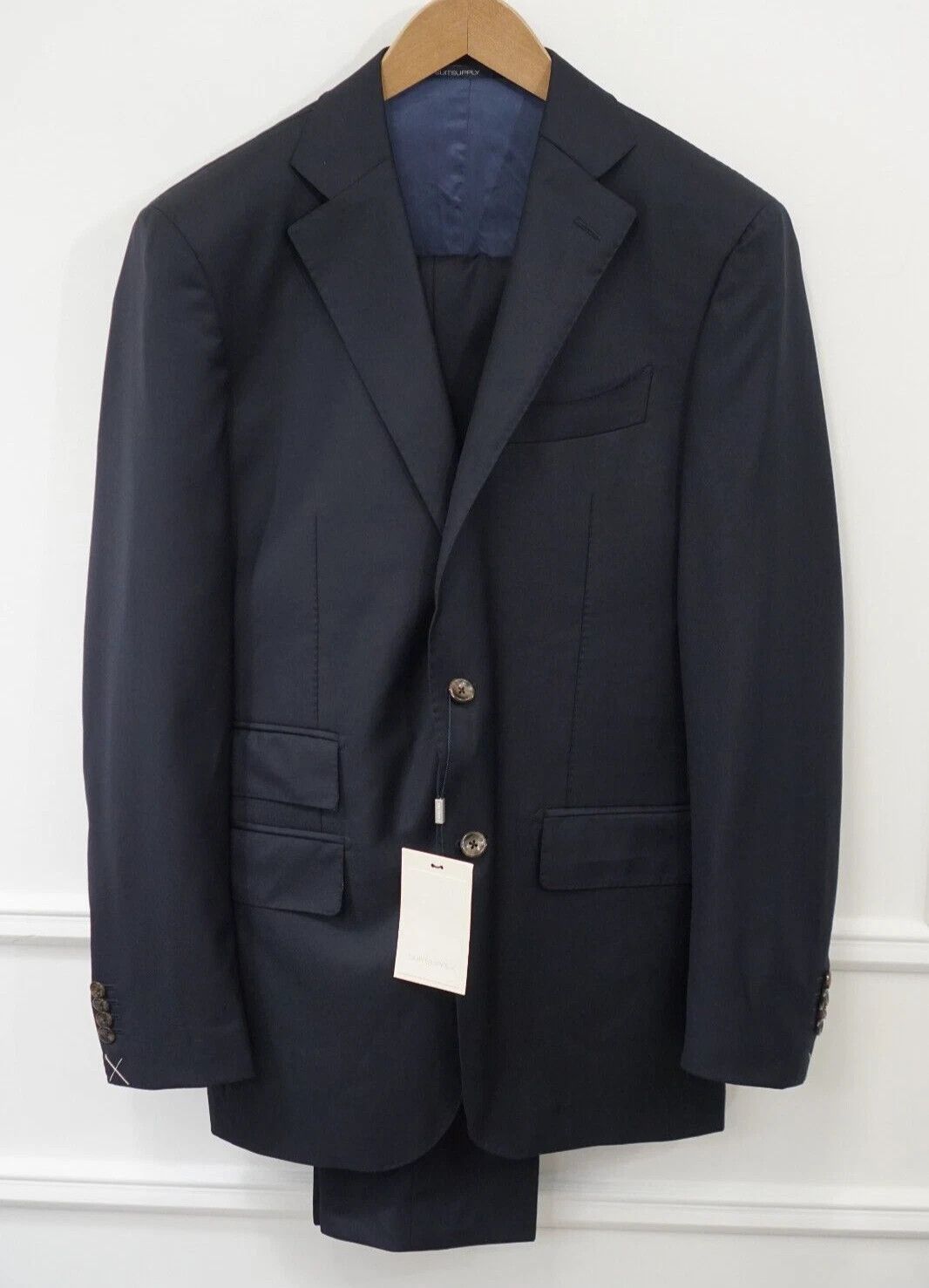 Suitsupply Men Suitsupply 3 Piece Suit La Spalla Vitale Barberis US42L Size 42L - 2 Thumbnail