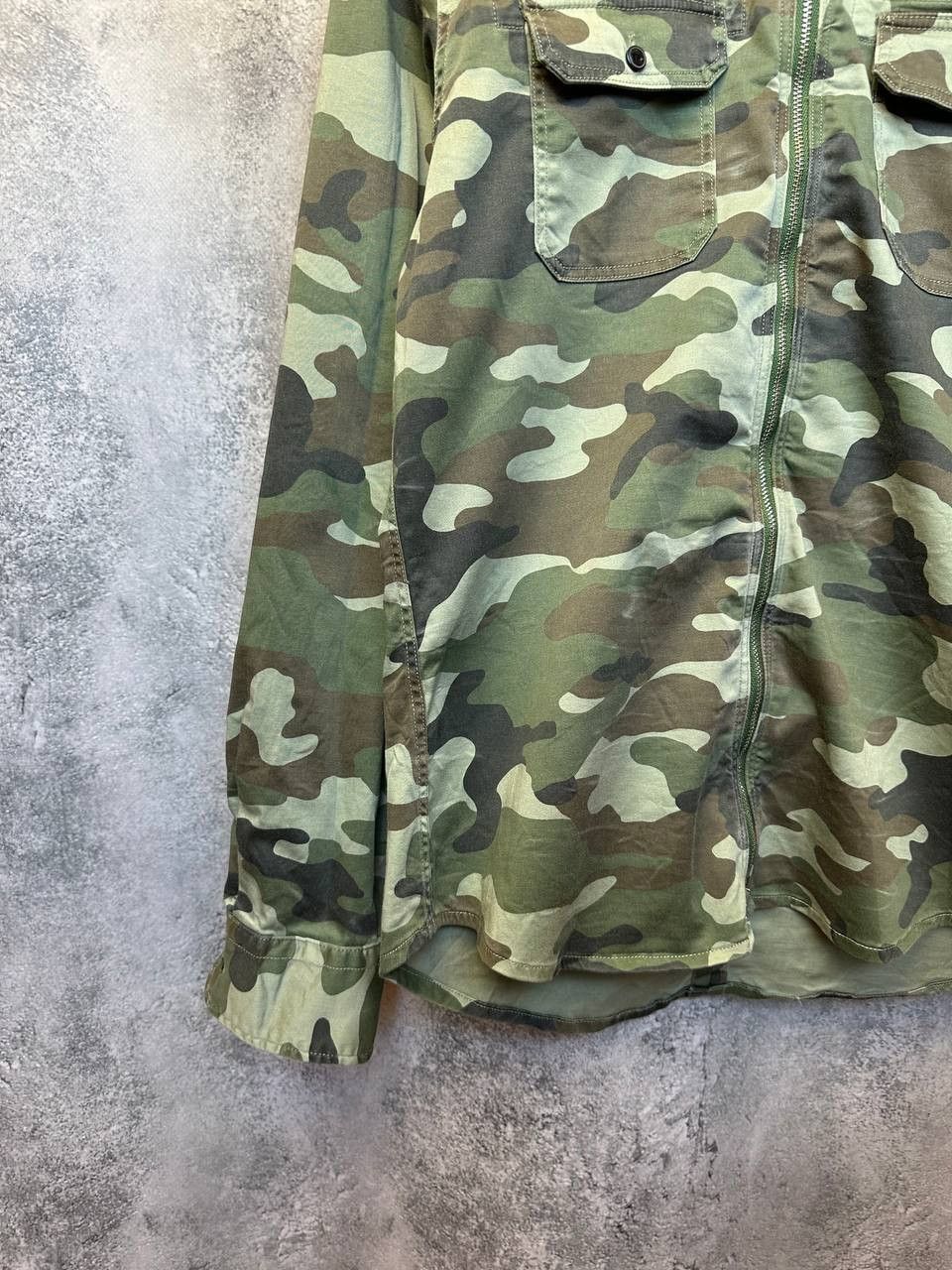 Replay Replay Camouflage Overshirt Full Zip Jacket Shirt US Army Size US L / EU 52-54 / 3 - 7 Thumbnail