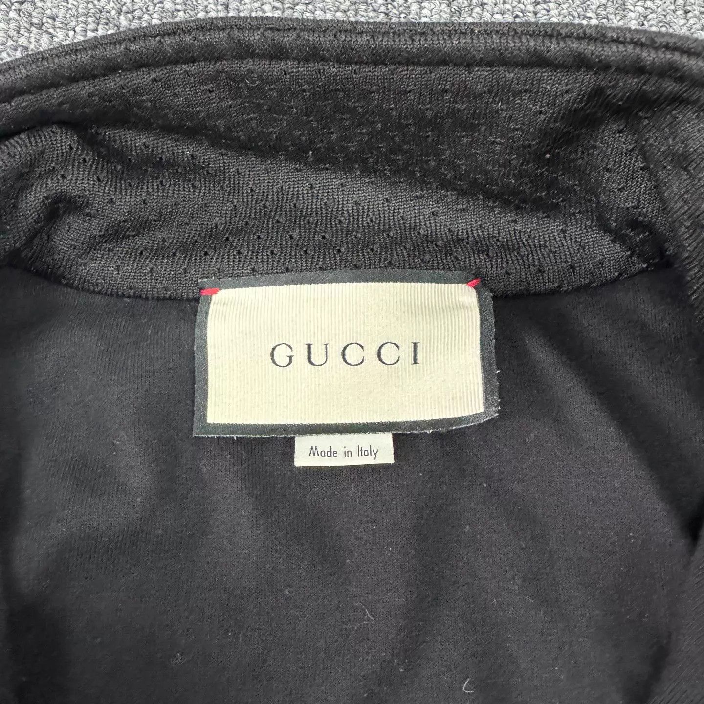 Gucci Gucci Red/Green Embroidered GG Mesh Collar Track Jacket XS Size US XS / EU 42 / 0 - 6 Thumbnail
