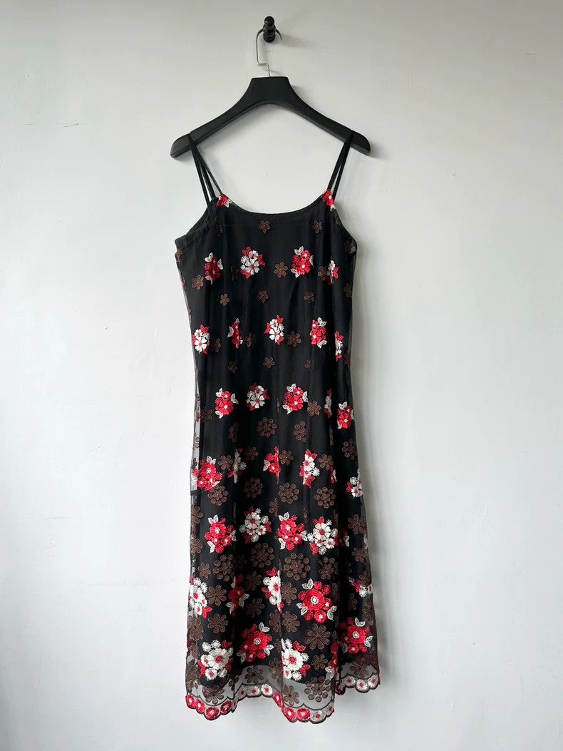 Comme des Garcons Comme Des Garcons Floral embroidered halter dress Size L / US 10 / IT 46 - 3 Thumbnail