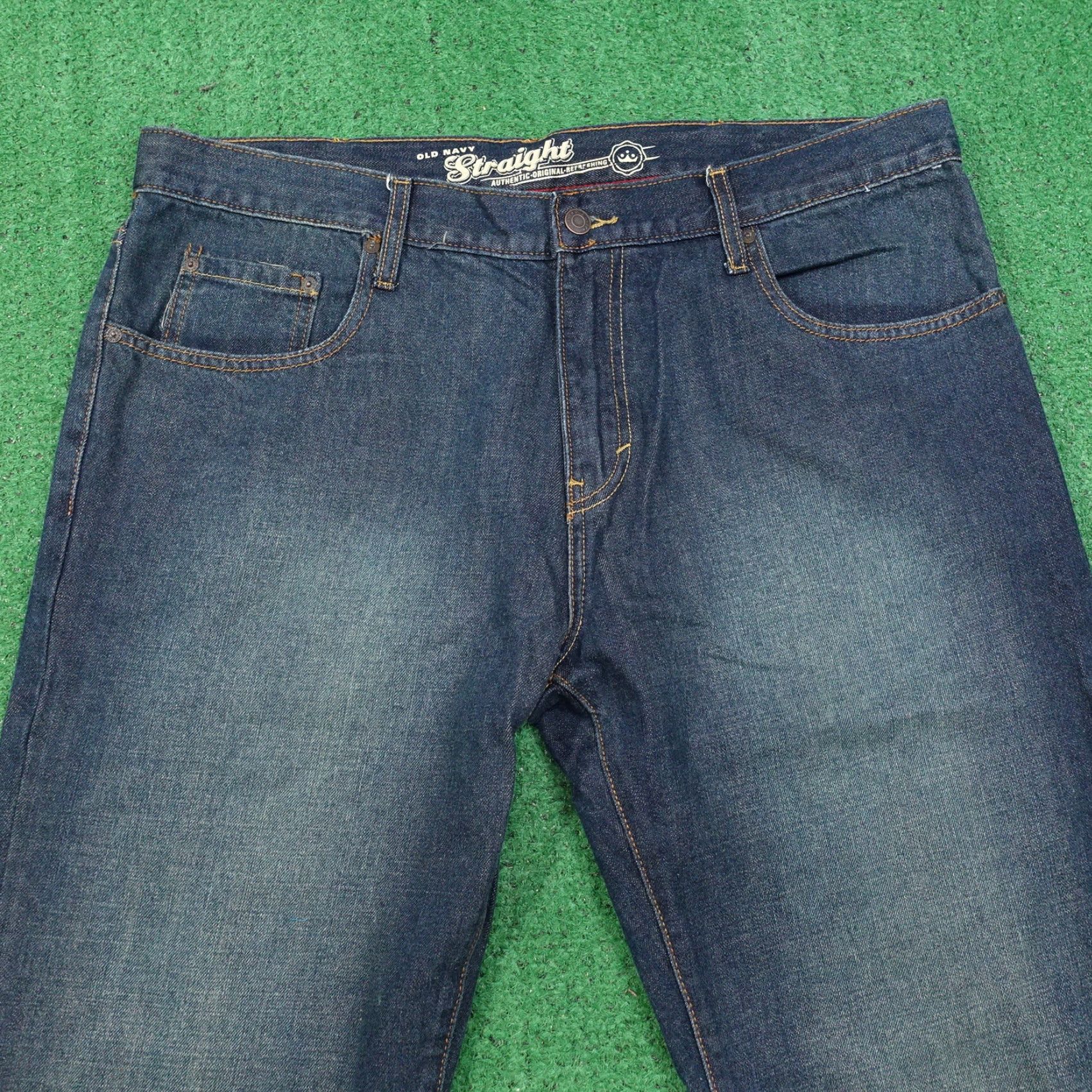 Old Navy OLD NAVY Relaxed Straight Denim Jeans Mens Size 38x30 Blue Size US 38 / EU 54 - 2 Thumbnail