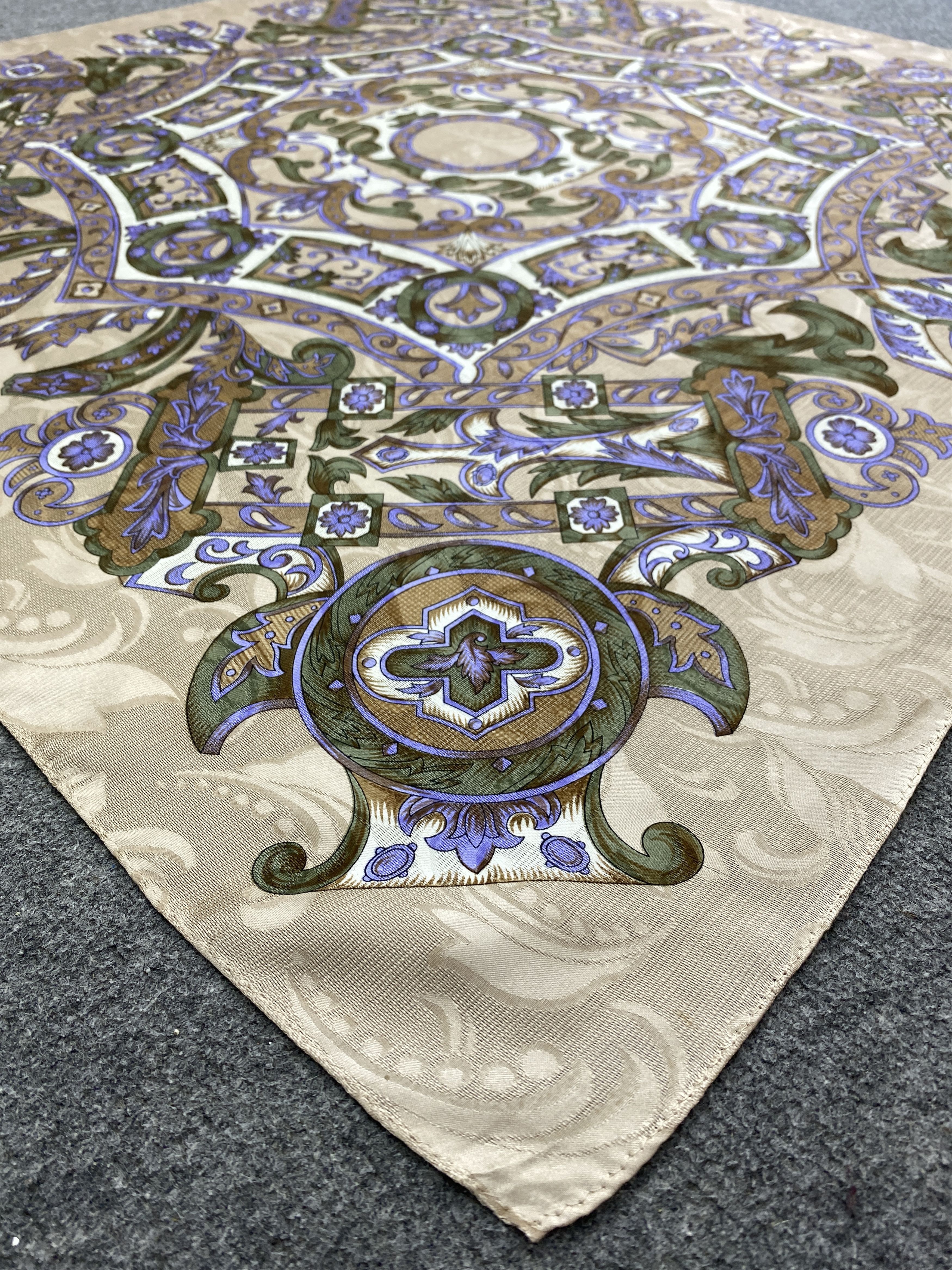 Japanese Brand Vintage Japanese Brand Silk Scarf SN0132 Size ONE SIZE - 3 Thumbnail