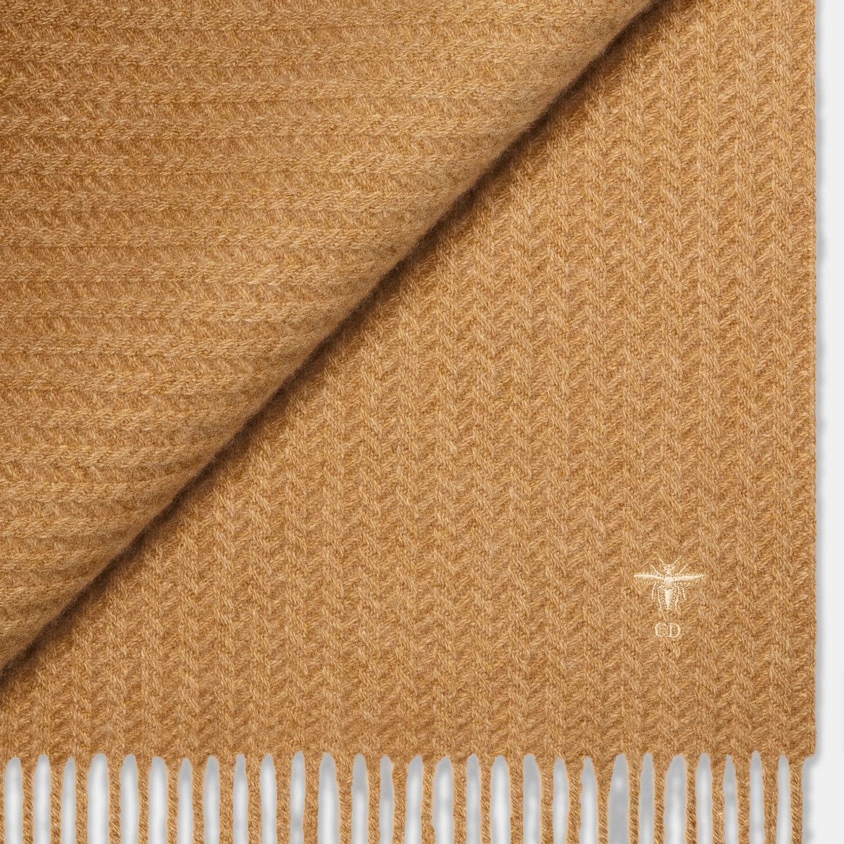Dior o1bcso1str0226 Size:OS/Bee Scarf in Dark Beige Size ONE SIZE - 3 Thumbnail