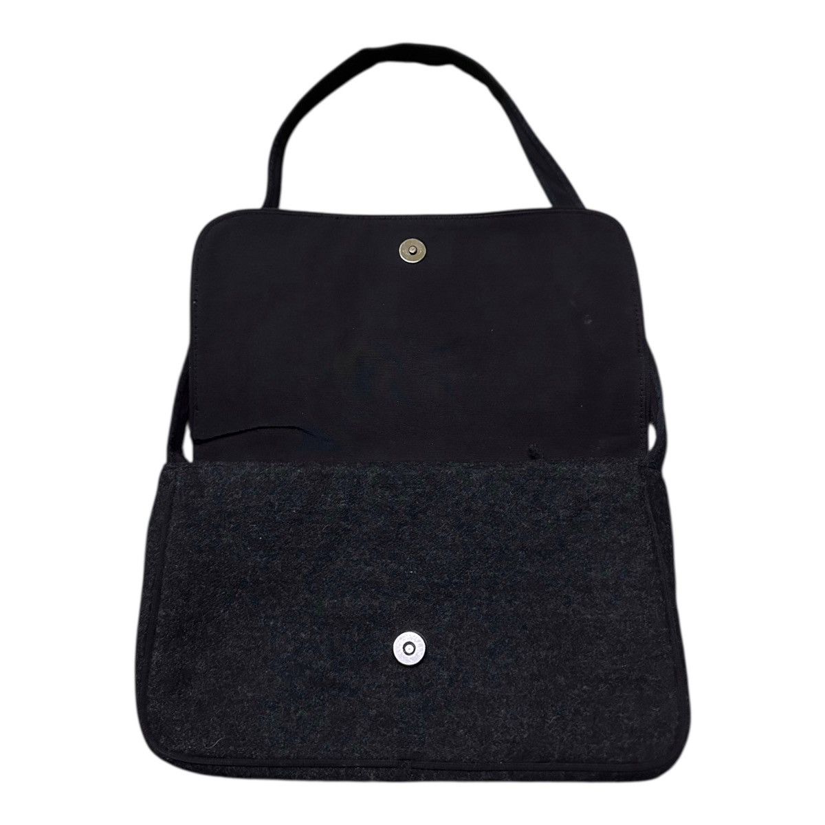 Lauren Ralph Lauren Lauren Ralph Lauren shoulder bag crafted from charcoal wool Size ONE SIZE - 4 Thumbnail