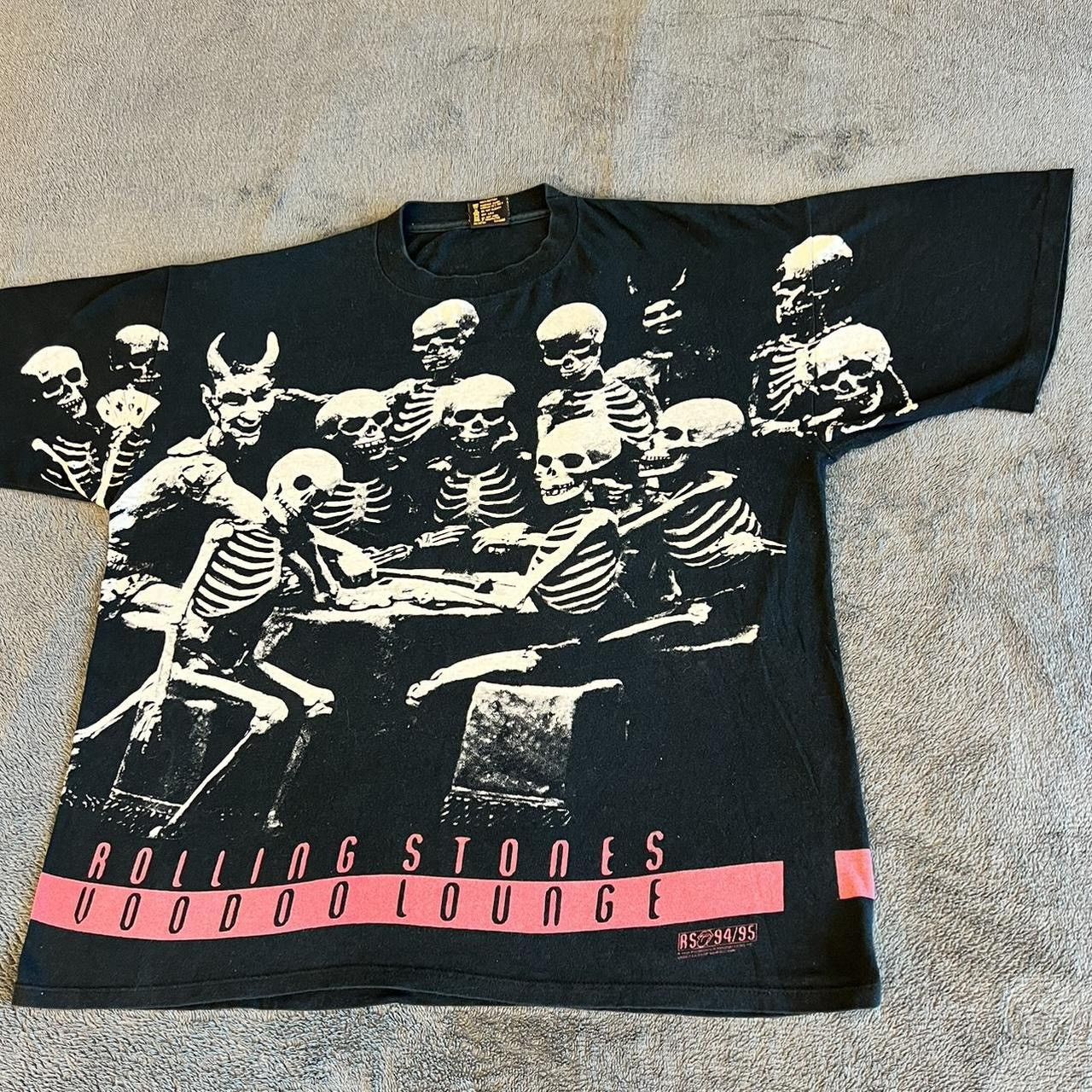 The Rolling Stones 1994 Rolling Stones voodoo lounge world tour men's vintage Size US XL / EU 56 / 4 - 3 Thumbnail