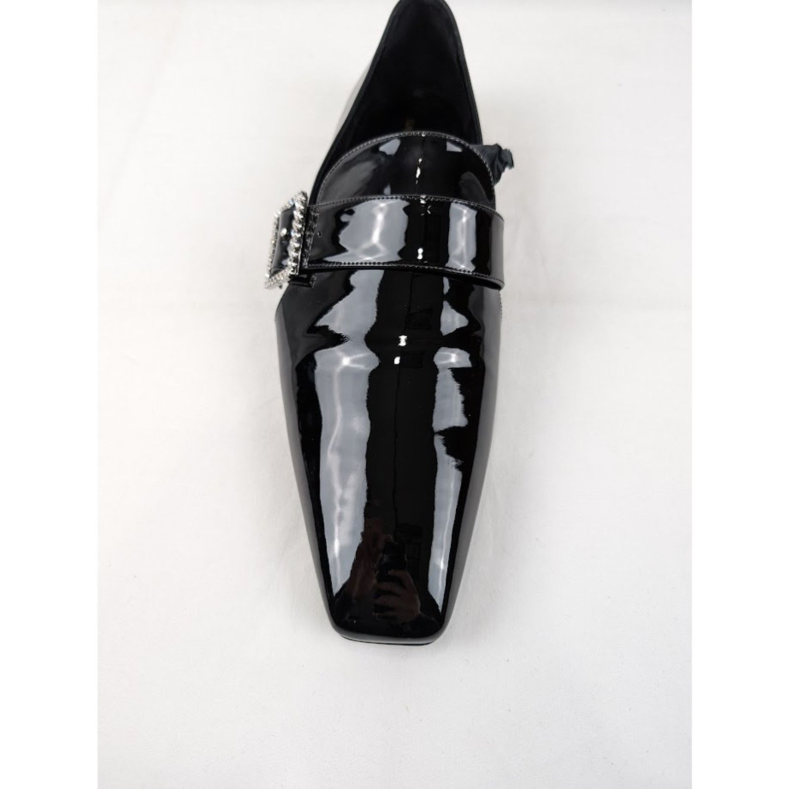 Saint Laurent Paris o1rshd1 Vernice Grupy Tristan Slipper in Nero Size US 10 / EU 43 - 5 Thumbnail