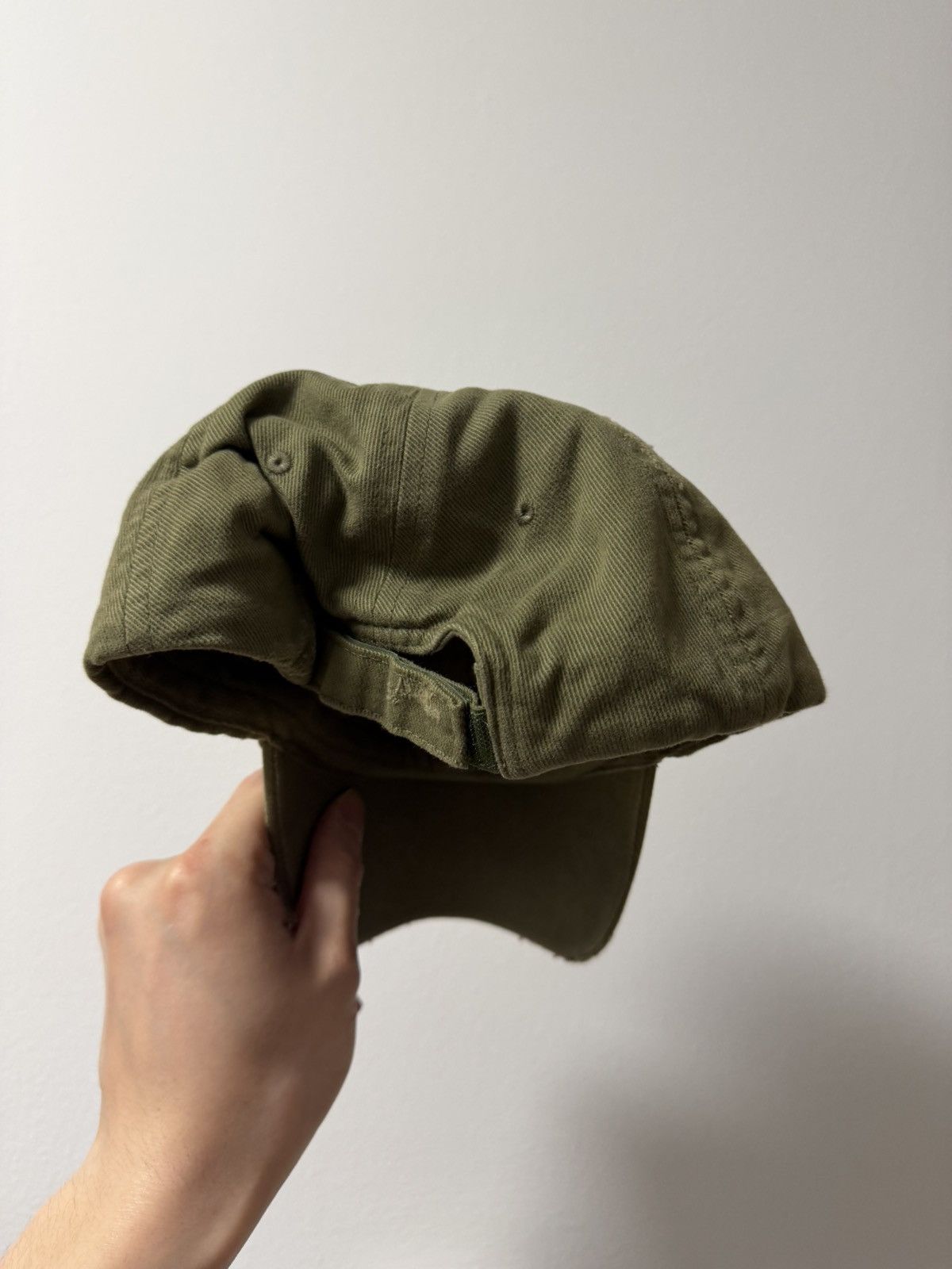 Balenciaga Balenciaga Script Brim Cap Olive Size ONE SIZE - 2 Thumbnail