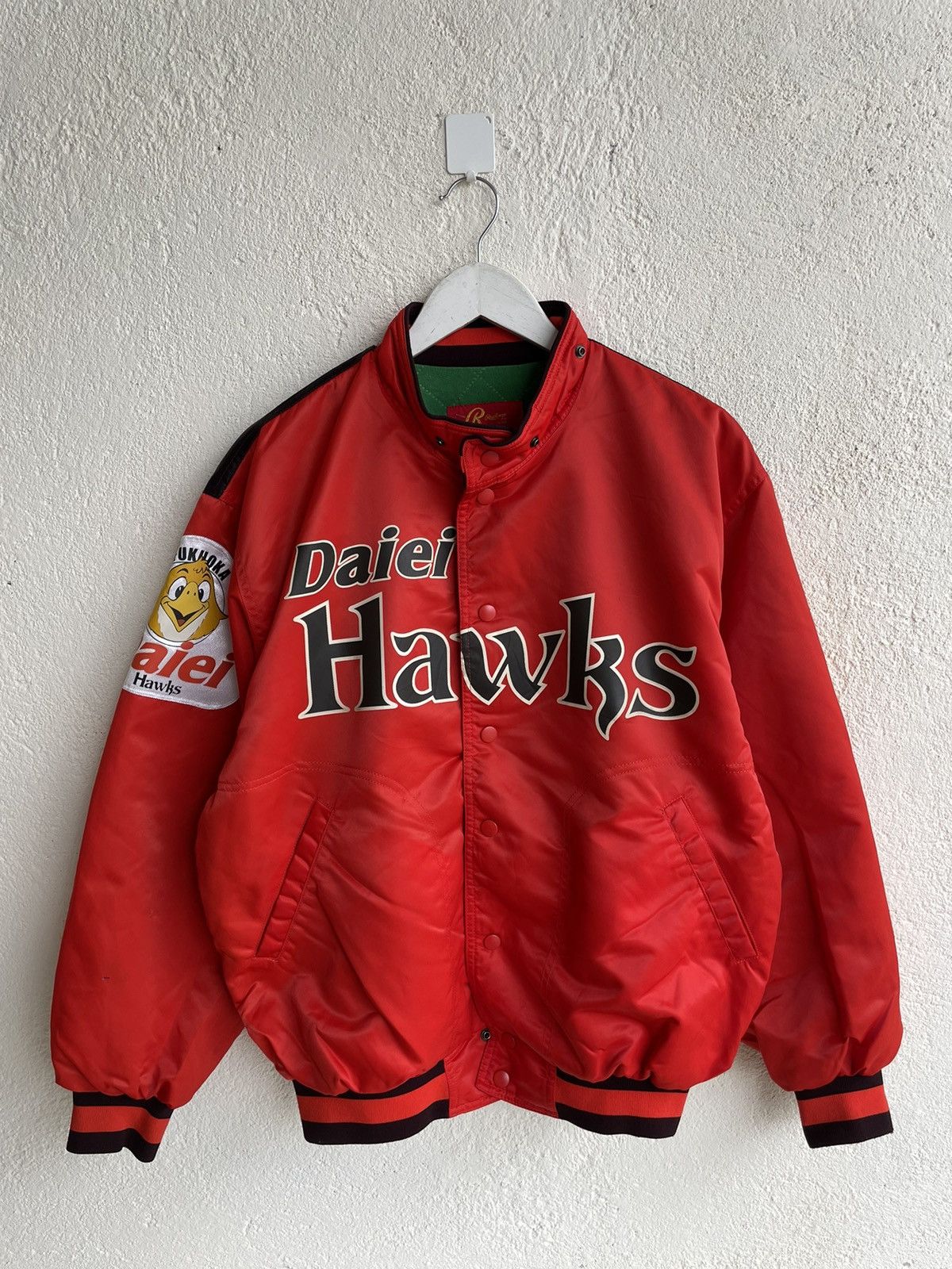 NFL 90s Hawks bomber jacket big embroiderry logo Size US XL / EU 56 / 4 - 4 Thumbnail